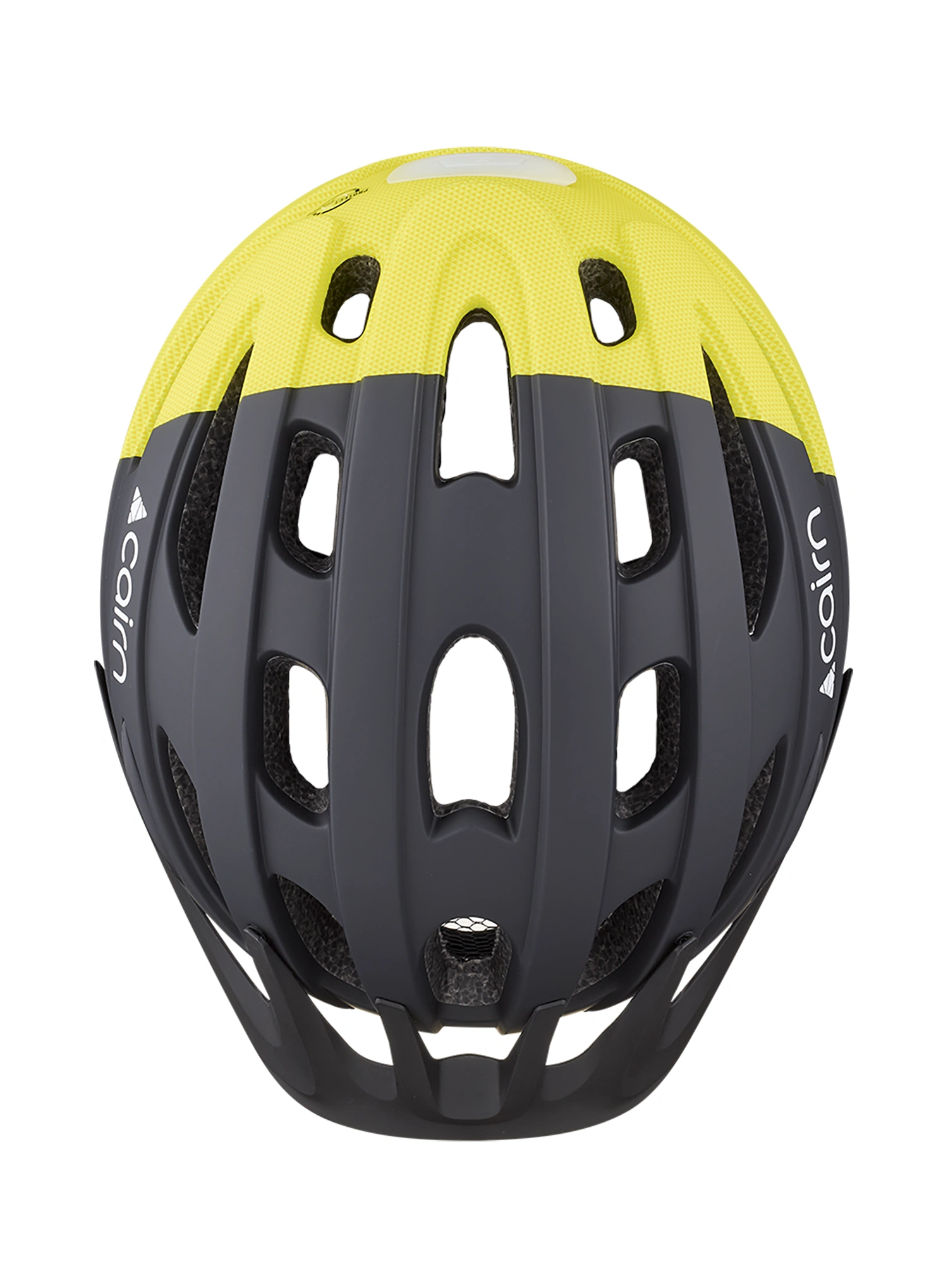 Dviratininko šalmas Cairn Fusion - mat black neon yellow
