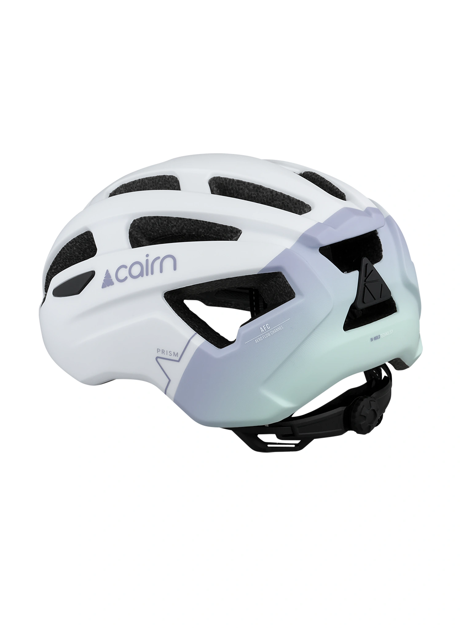 Dviratininko šalmas Cairn Prism II - mat white parme