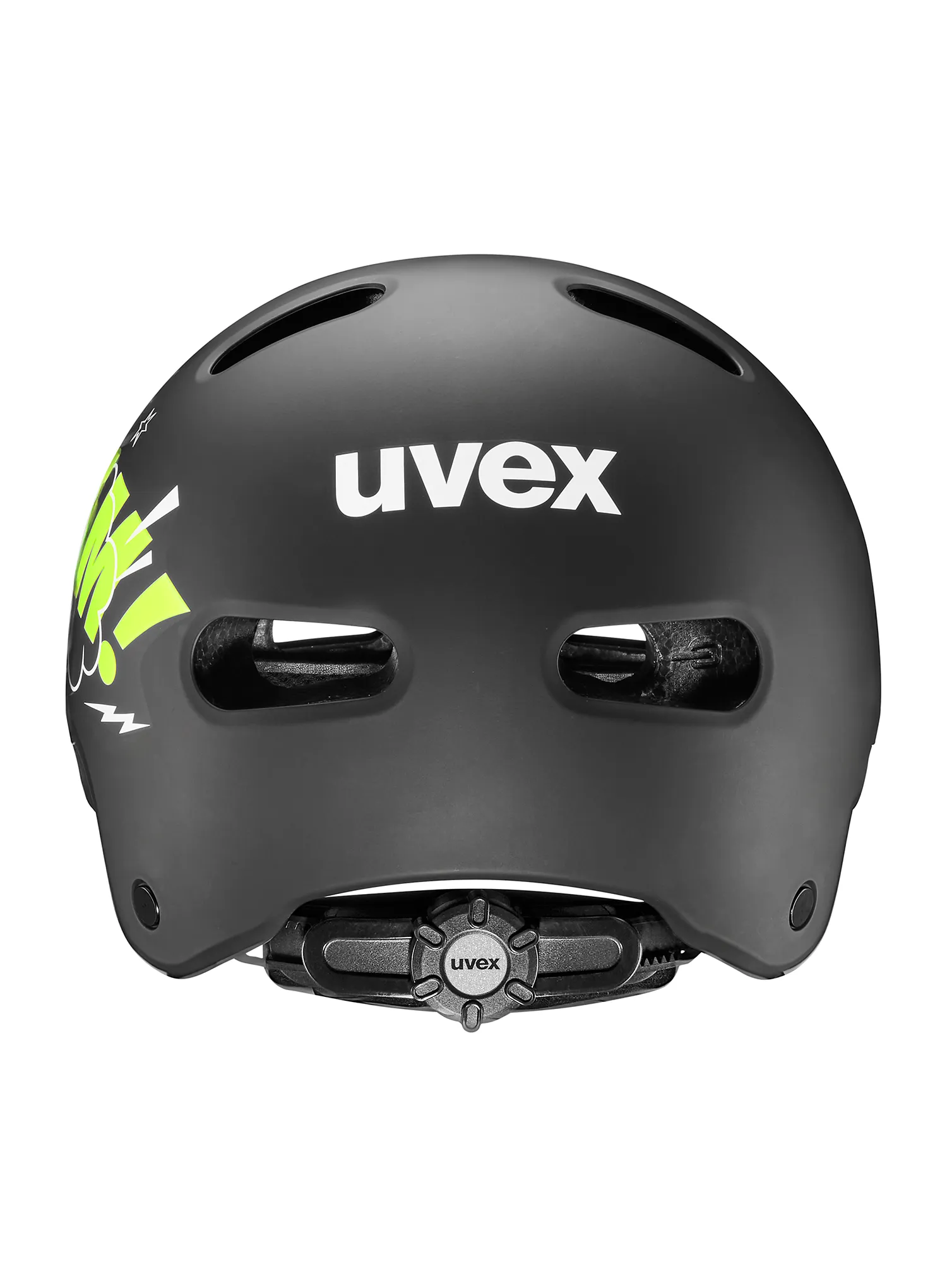 Dviračio šalmas vaikams Uvex Kid 4 Style - bam black/lime matt