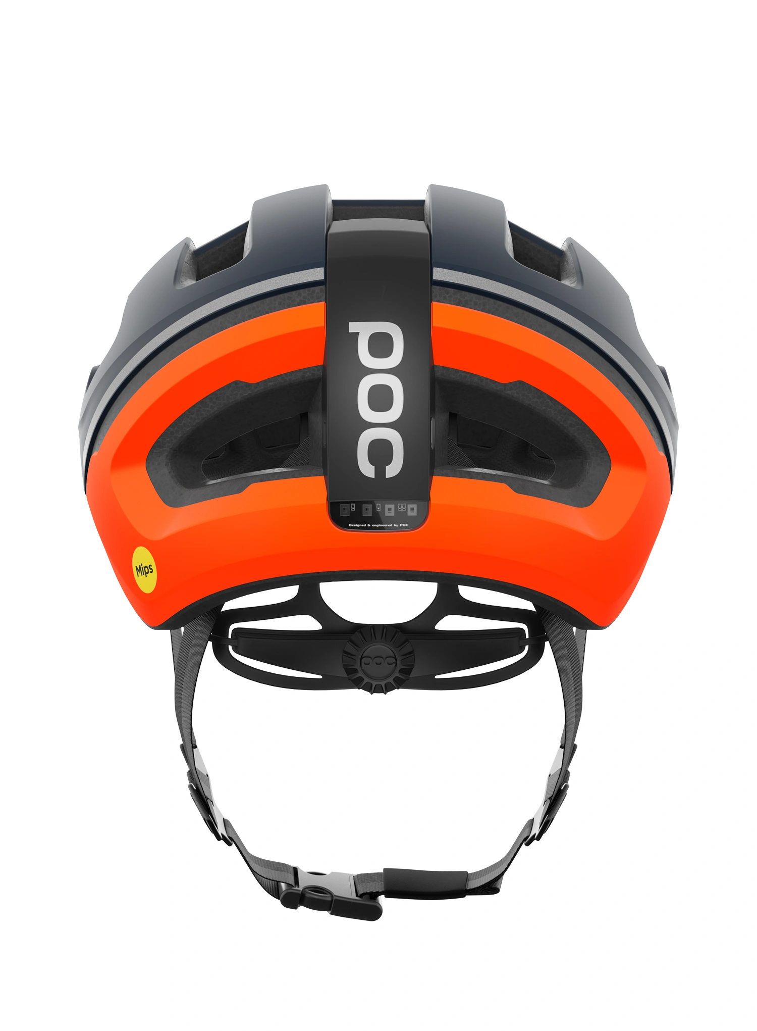 Dviratininko šalmas POC Omne Beacon Mips - apatite navy/fluo orange matt