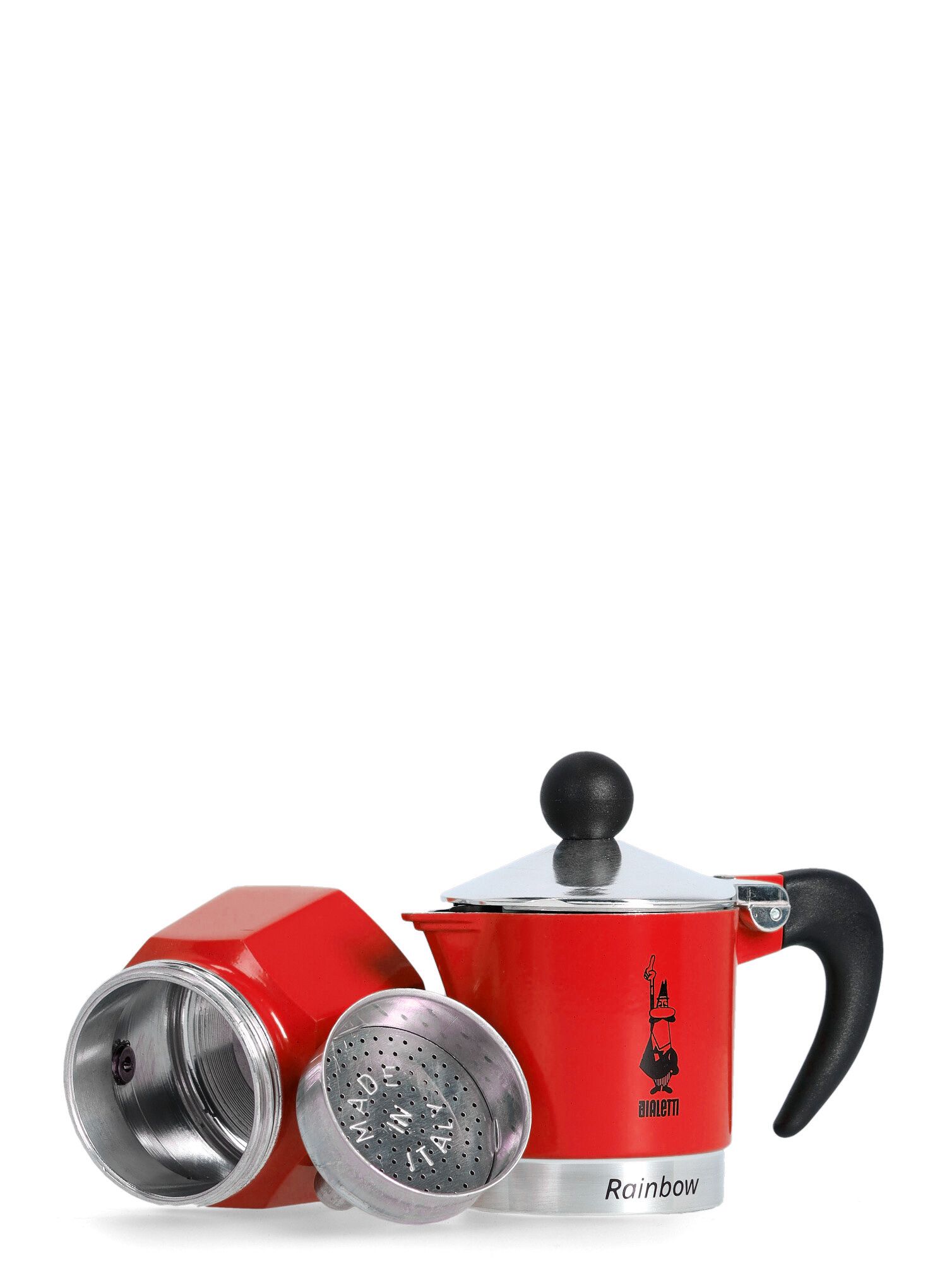 Turistinis kavos virimo aparatas Bialetti Rainbow 1TZ - red