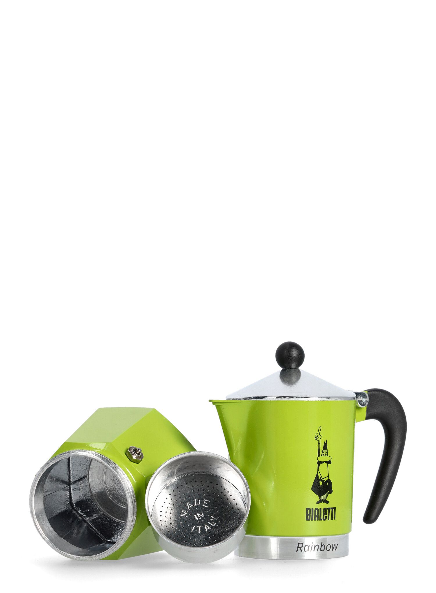Turistinis kavos virimo aparatas Bialetti Rainbow 6TZ - green
