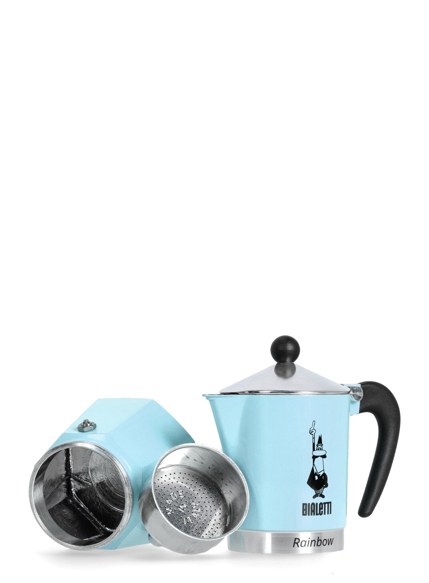 Turistinis kavos virimo aparatas Bialetti Rainbow 6TZ - l.blue