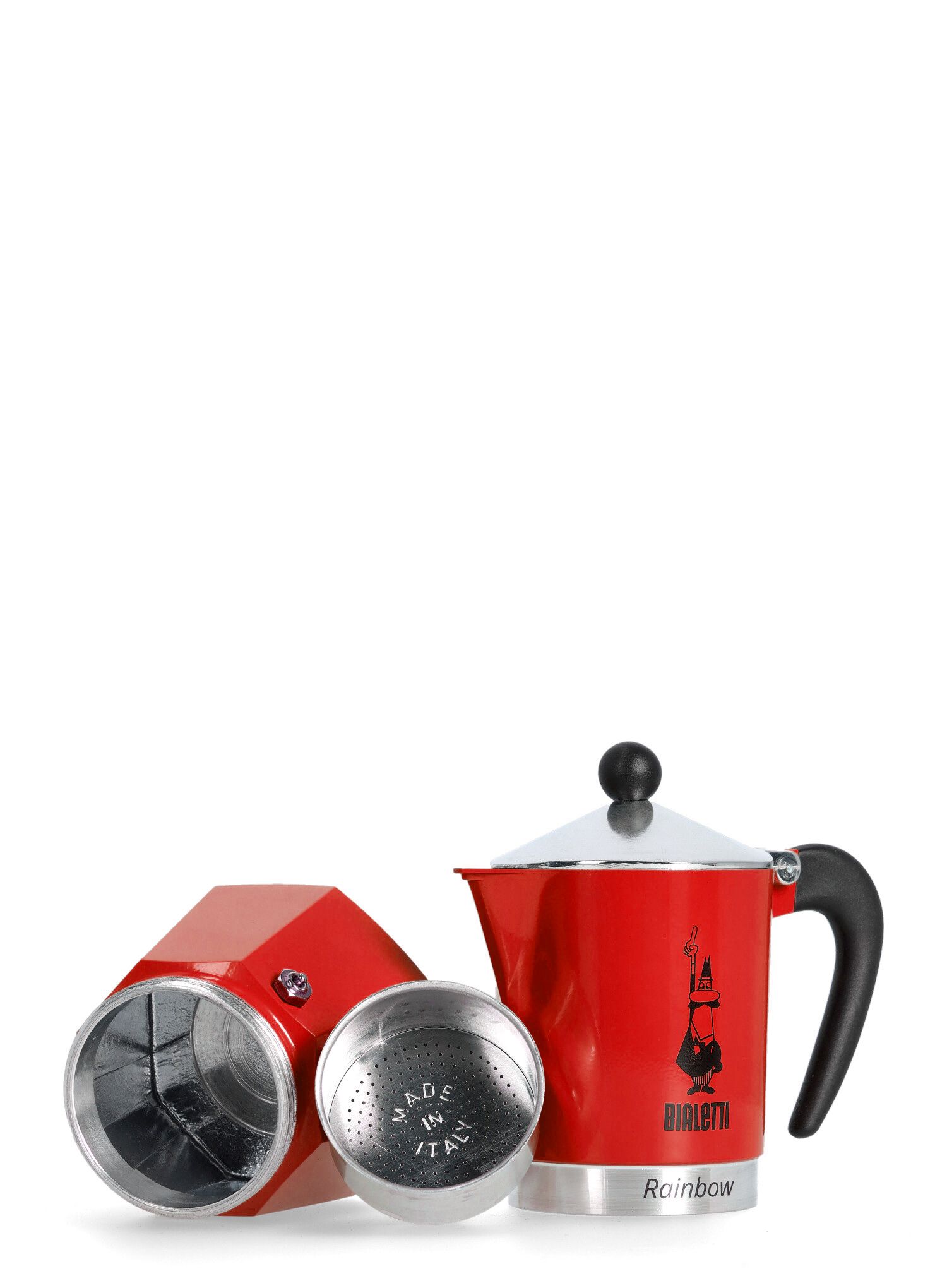 Turistinis kavos virimo aparatas Bialetti Rainbow 6TZ - red