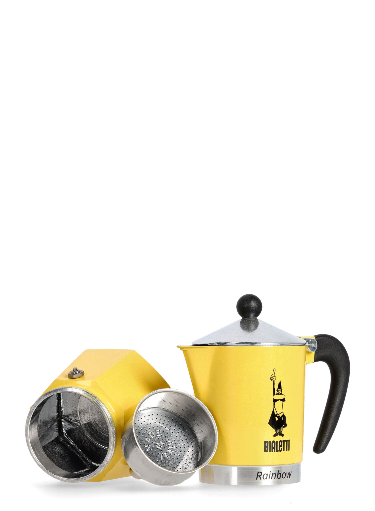 Turistinis kavos virimo aparatas Bialetti Rainbow 6TZ - yellow