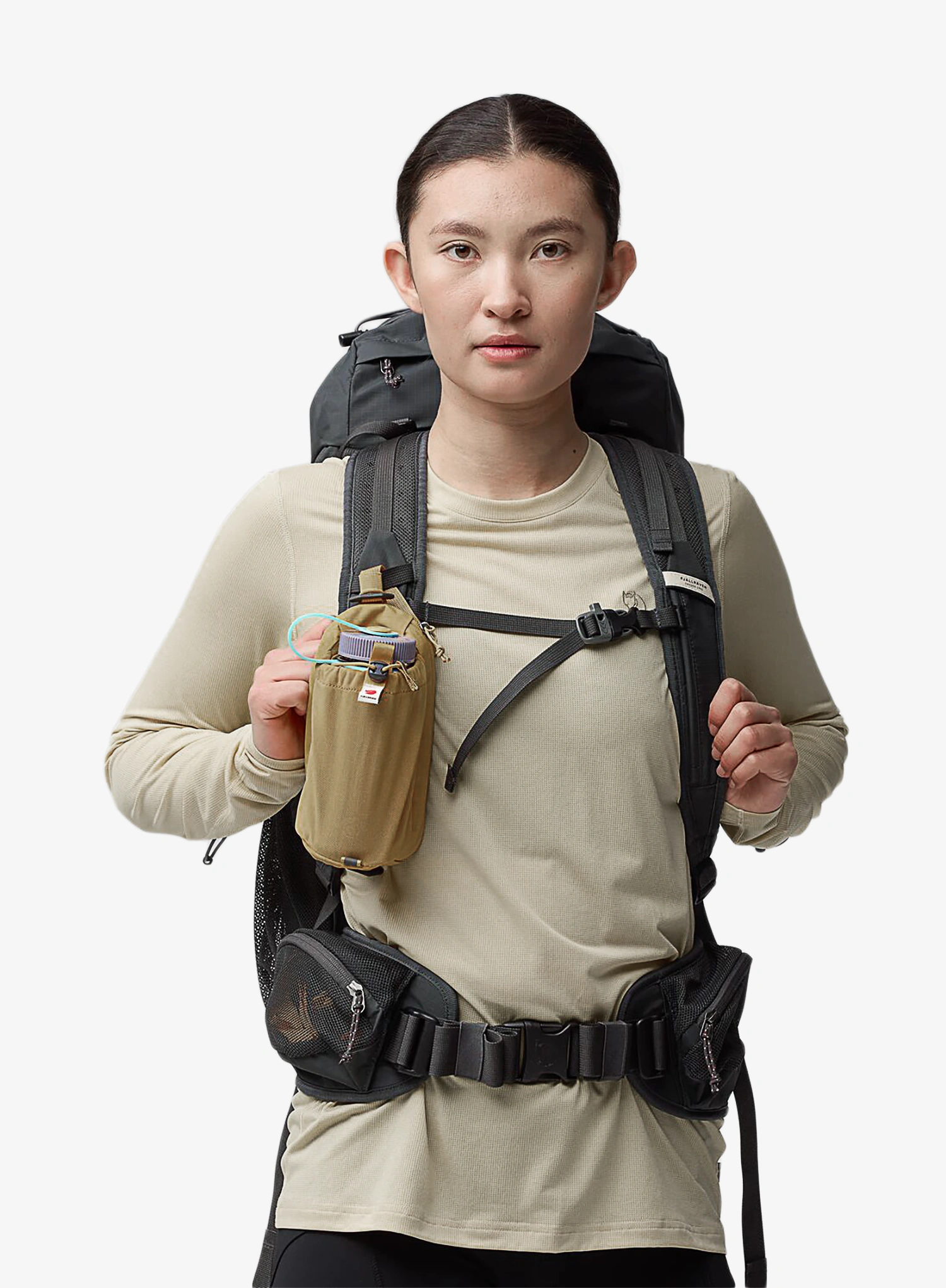 Kišenė buteliui Fjallraven Abisko Bottle Pocket - clay