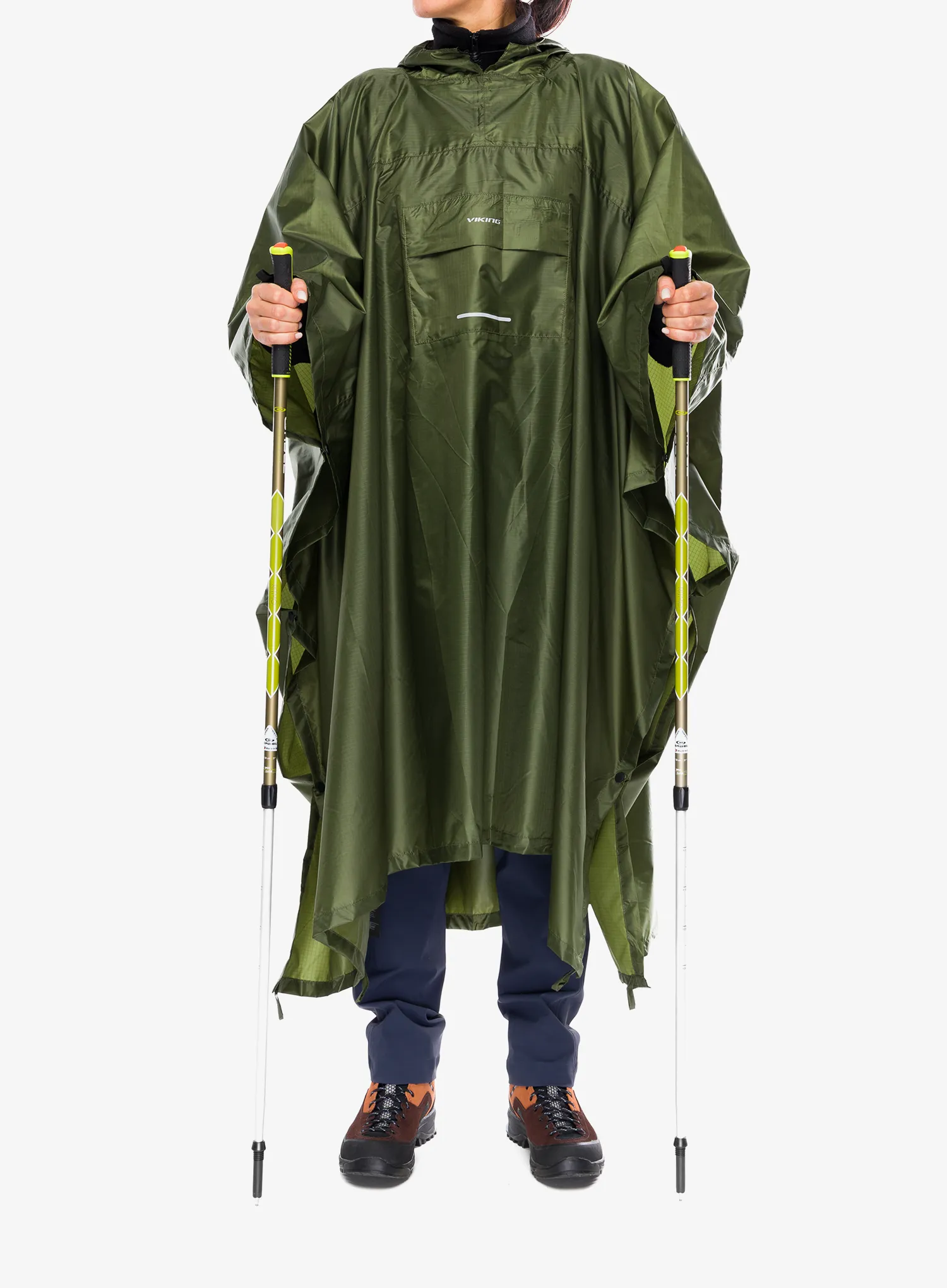 Aliuminio lazdos Gabel Ritmo - green