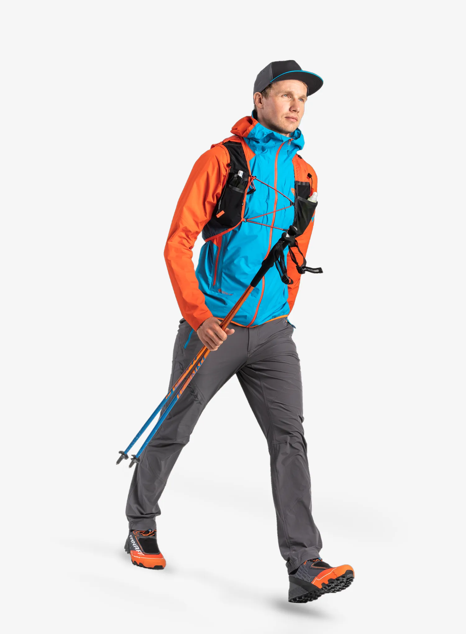 Bėgimo lazdos Dynafit Vertical Pole - general lee/methyl blue