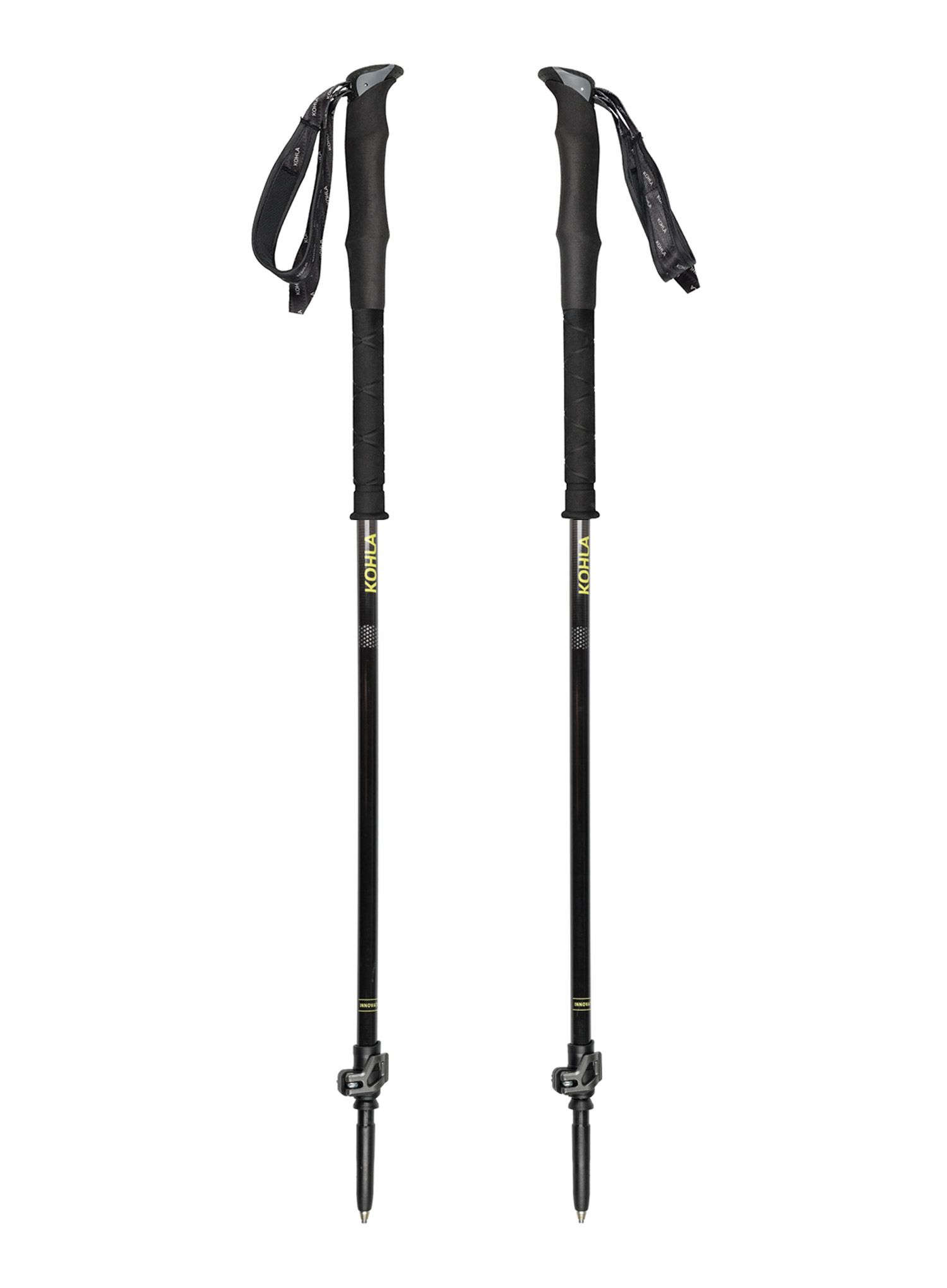Skituro lazdos Kohla Vertical Pro Pole - black/sulphur