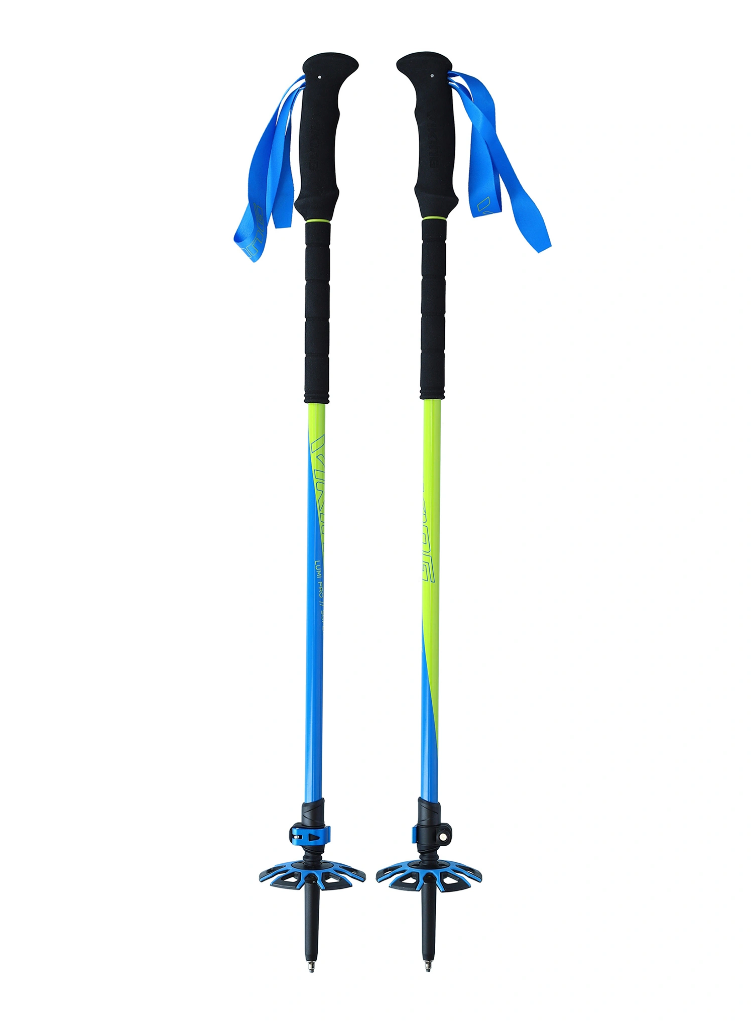Skituro lazdos Viking Lumi Pro Skitouring - lime/blue