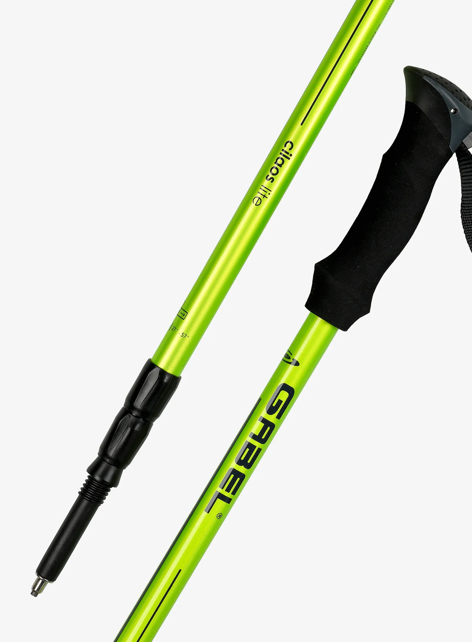 Trekingo lazdos Gabel Cilaos Lite - lime/lime