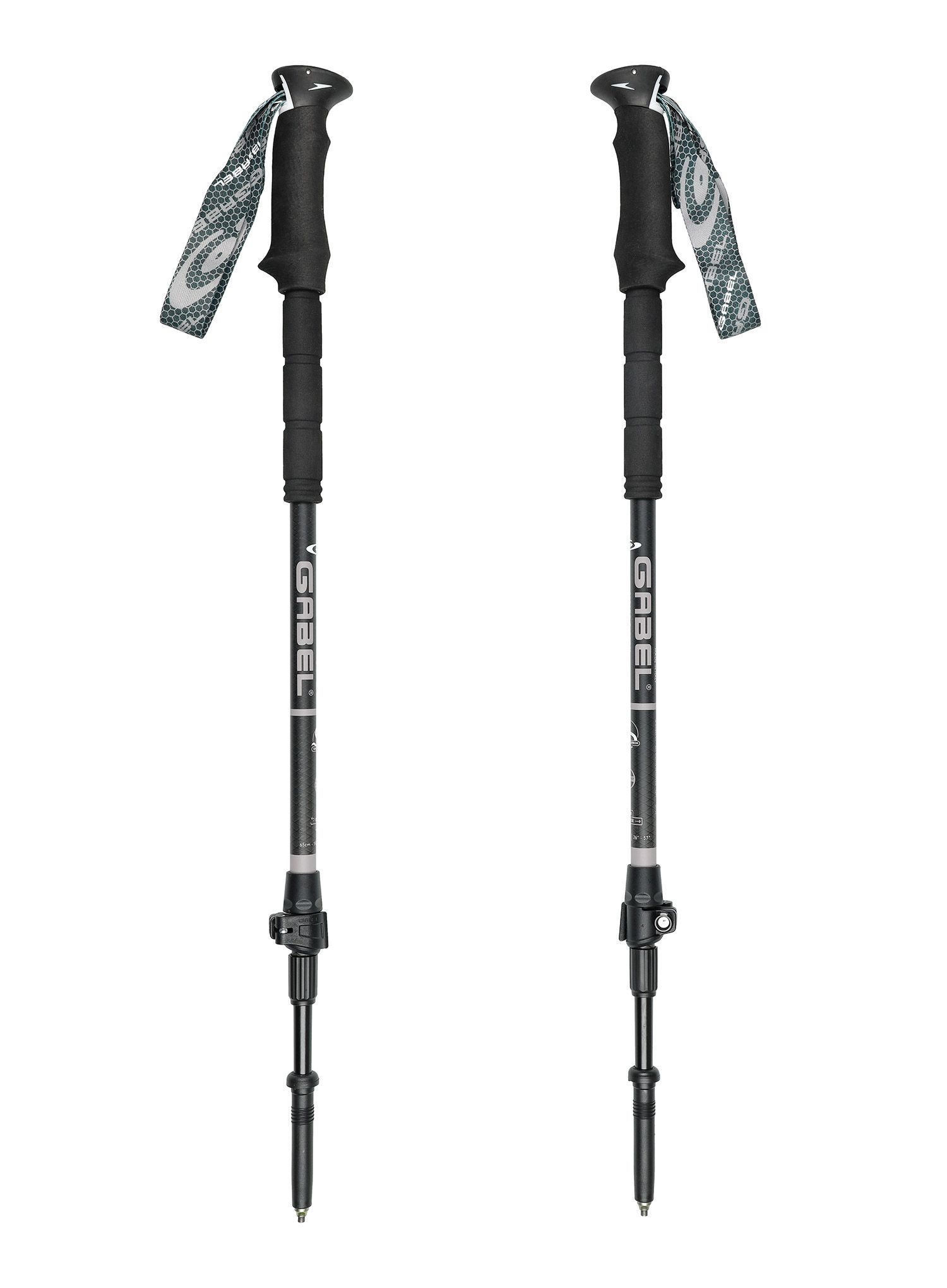 Trekingo lazdos Gabel Escape Carbon XT Tour AI - black