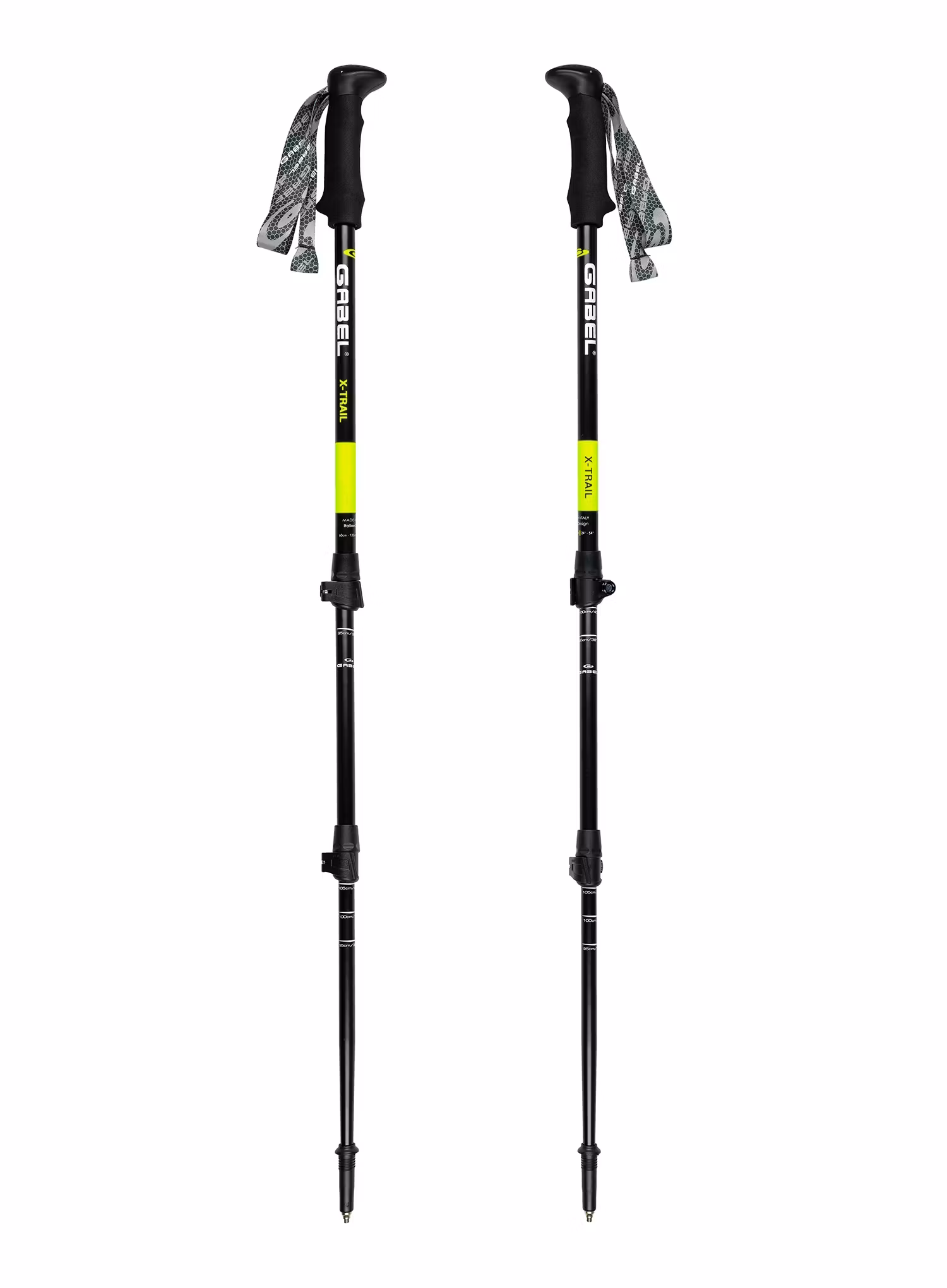 Trekingo lazdos Gabel X-Trail - lime