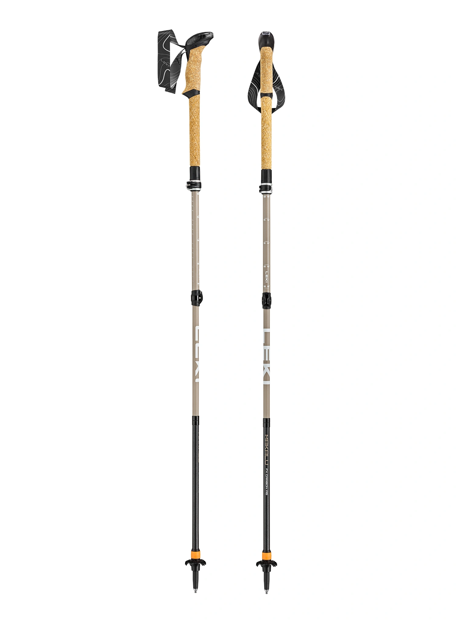 Trekingo lazdos Leki Makalu FX Carbon AS - beige