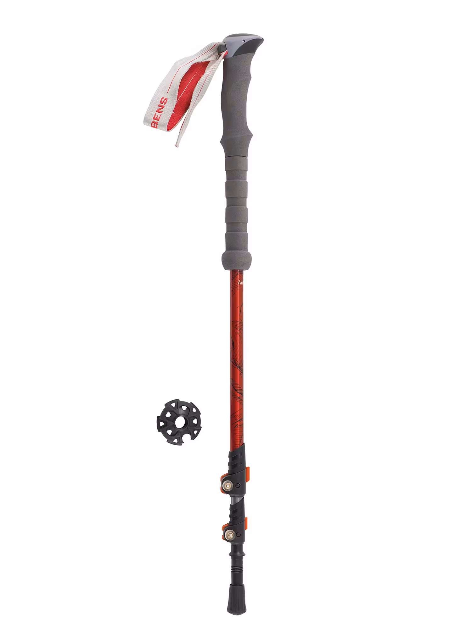 Trekingo lazdos Robens Grasmere T7 - red
