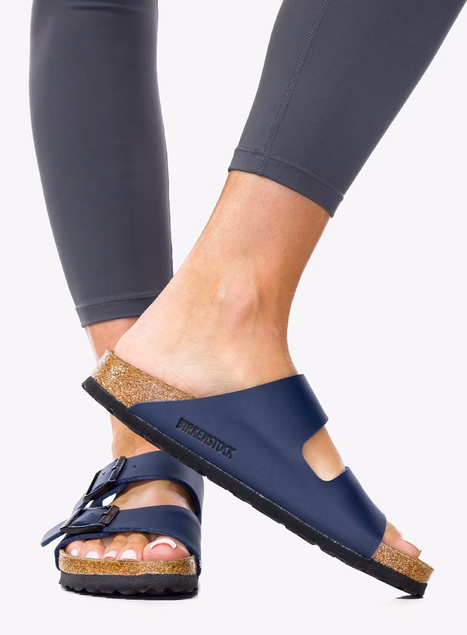 Moteriškos šlepetės Birkenstock Arizona Birko-Flor - blue
