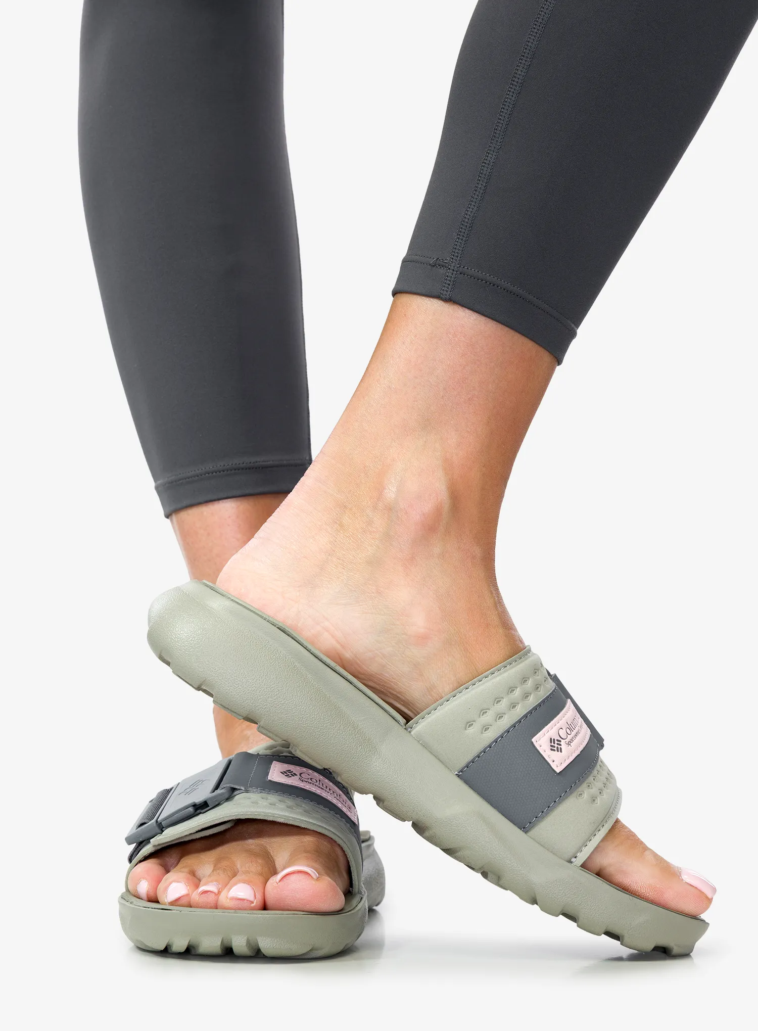Moteriškos šlepetės Columbia Peakfreak Roam Slide - grey green/ti grey steel