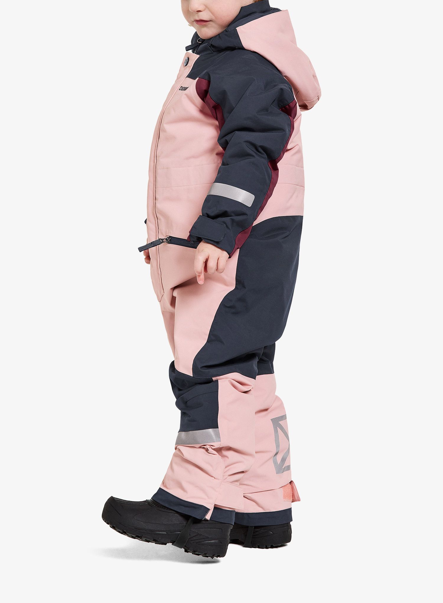 Mergaičių kombinezonas Didriksons Neptun Coverall 3 - dusty pink
