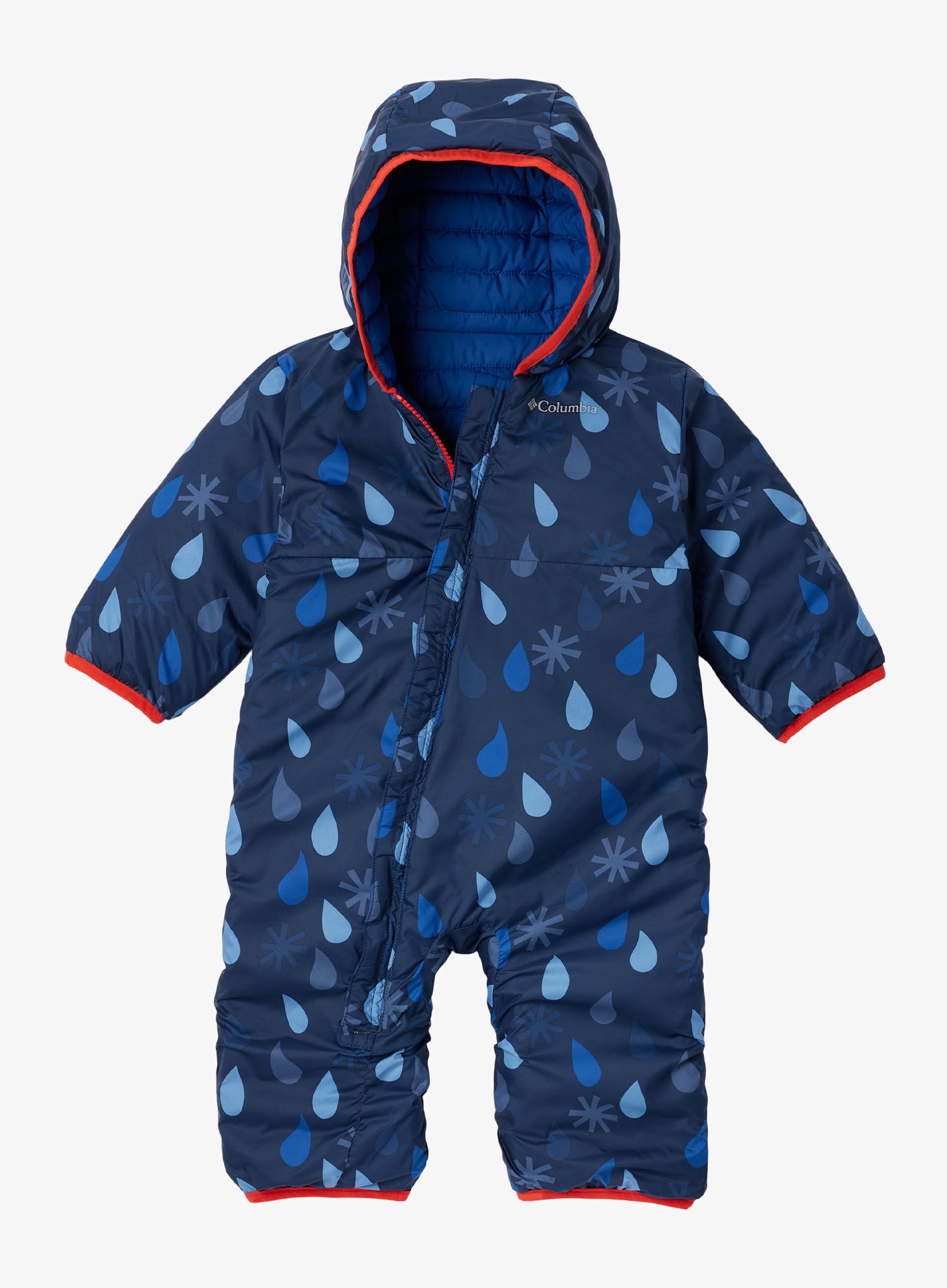 Vaikiškas kombinezonas Columbia Powder Lite II Reversible Bunting - whisper/mountain blue/spicy