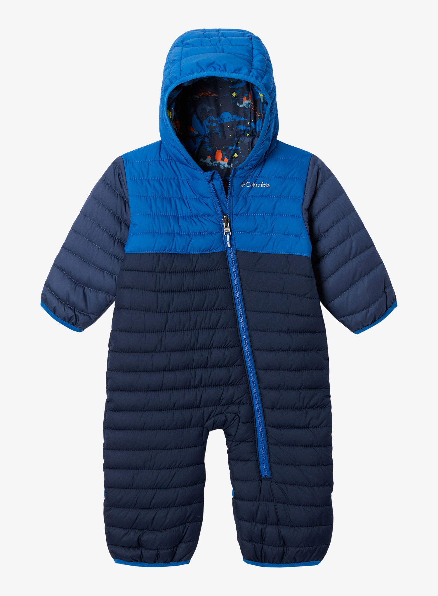 Vaikiškas kombinezonas Columbia Powder Lite Reversible Bunting - collegiate navy/indigo/mtn
