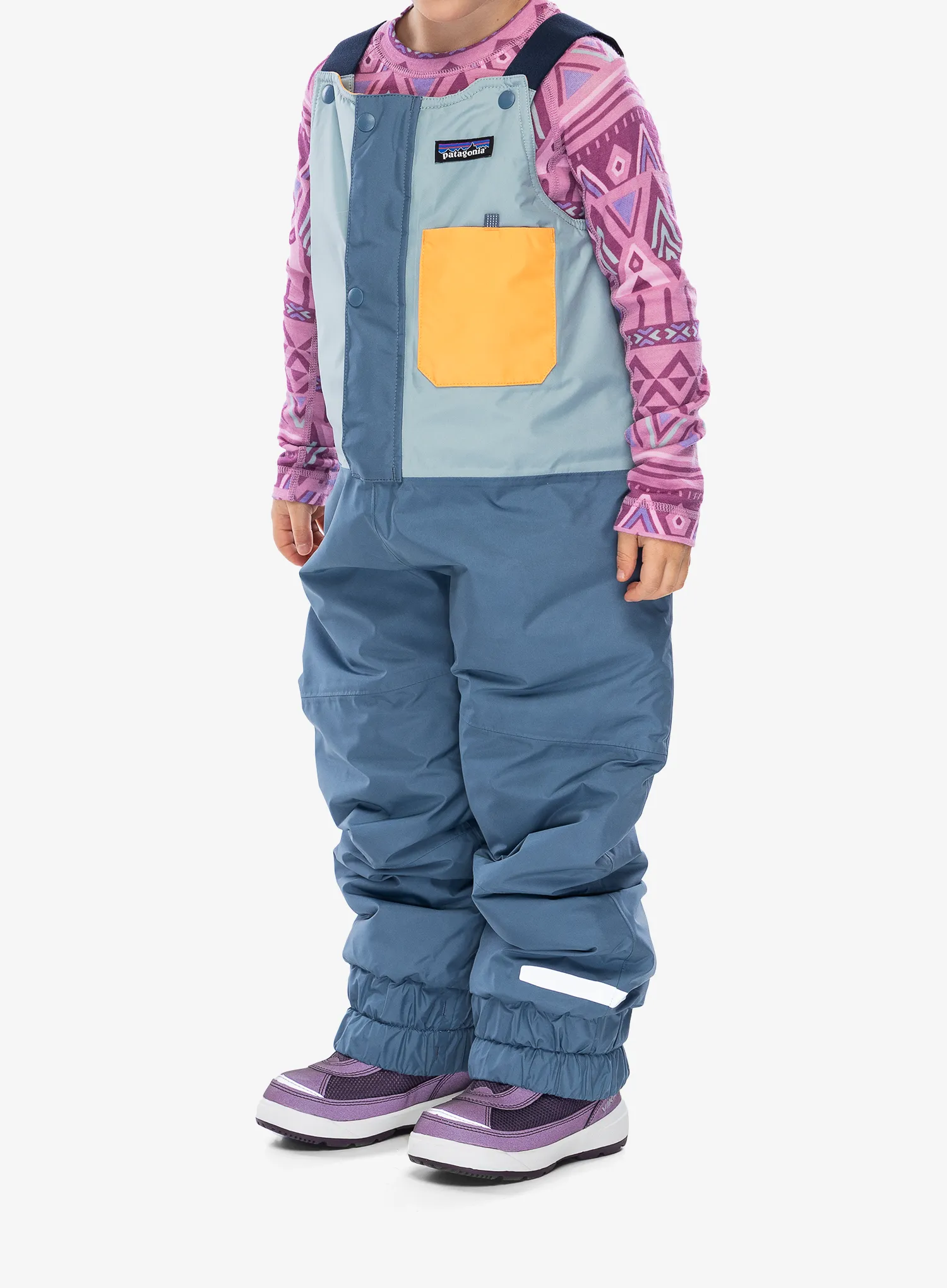 Vaikiškas kombinezonas Patagonia Baby Snow Pile Bibs - thermal blue