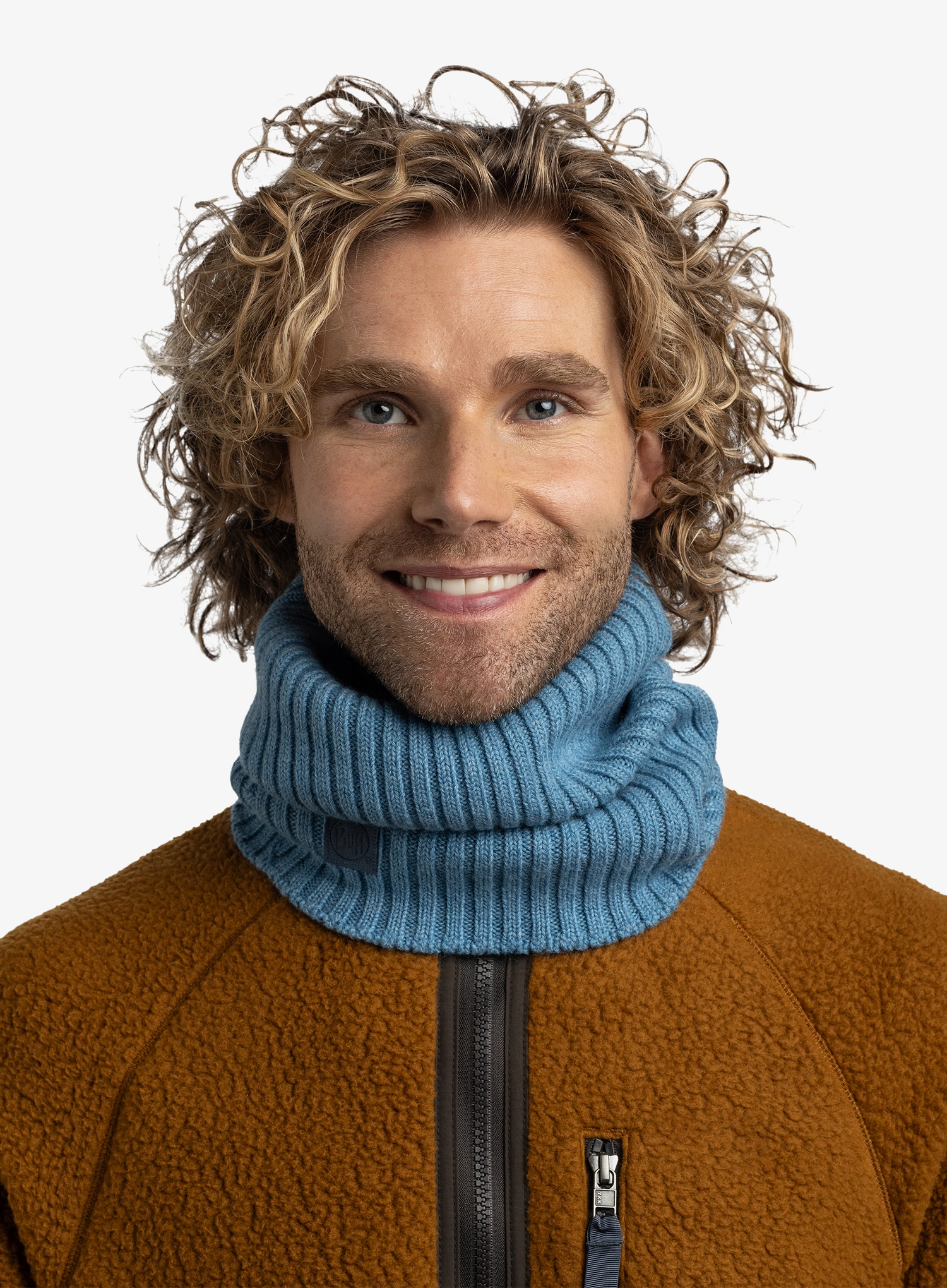 Kaklo mova Buff Knitted Neckwarmer Norval - water