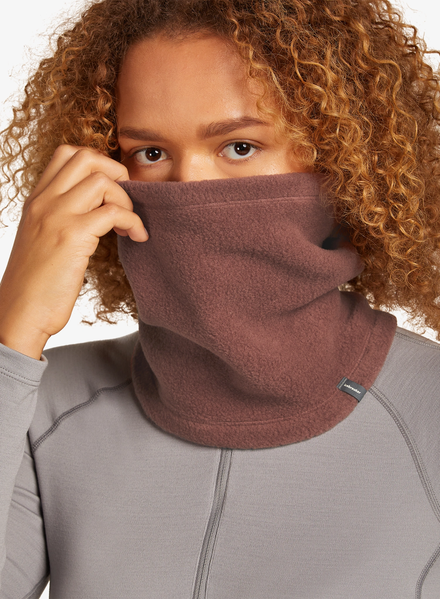 Kaklo mova Icebreaker Merino Blend 800 RealFleece Classic Pile Chute - carob