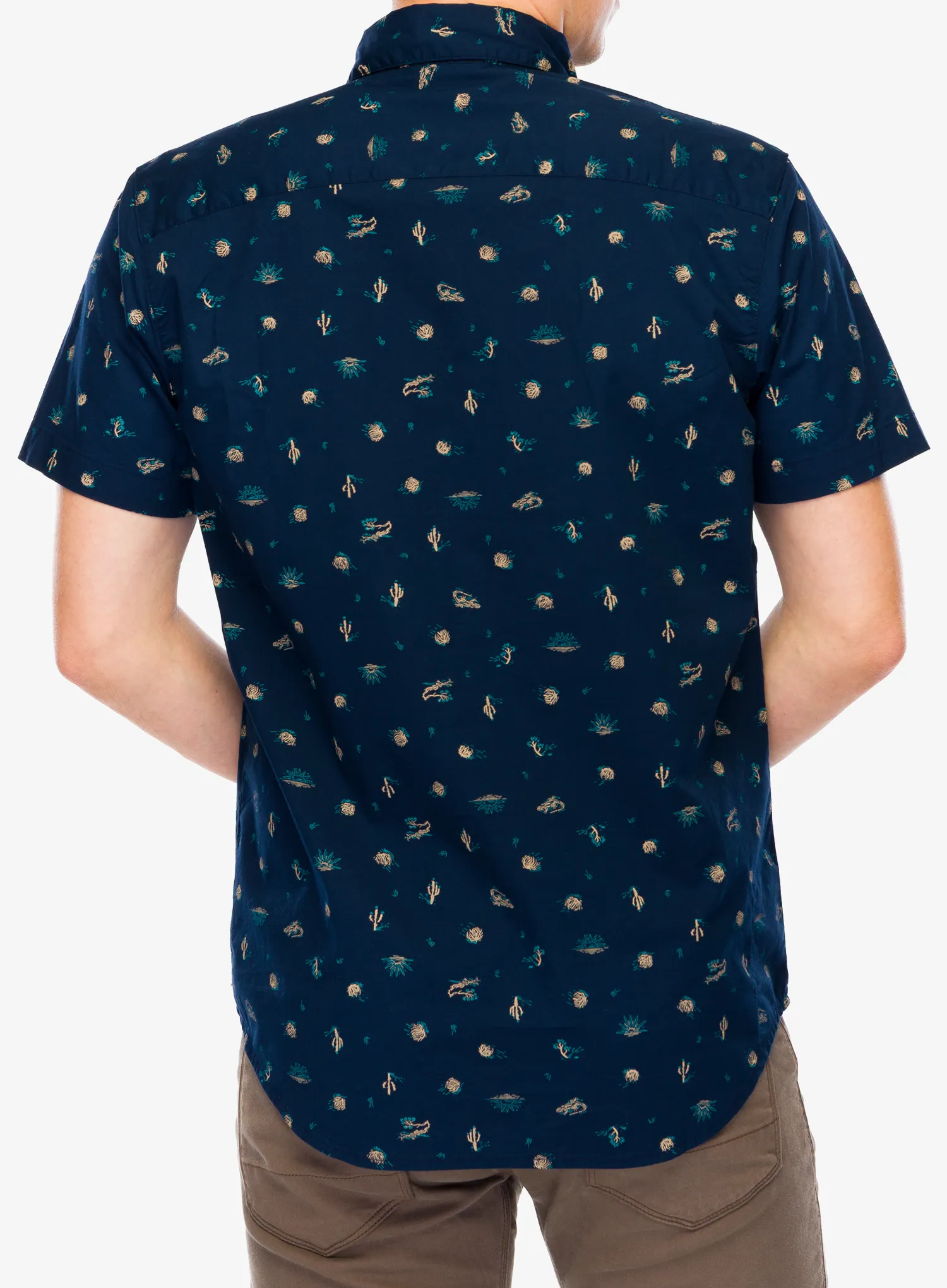 Marškiniai Columbia Rapid Rivers Printed Short Sleeve Shirt - collegiate navy deserted