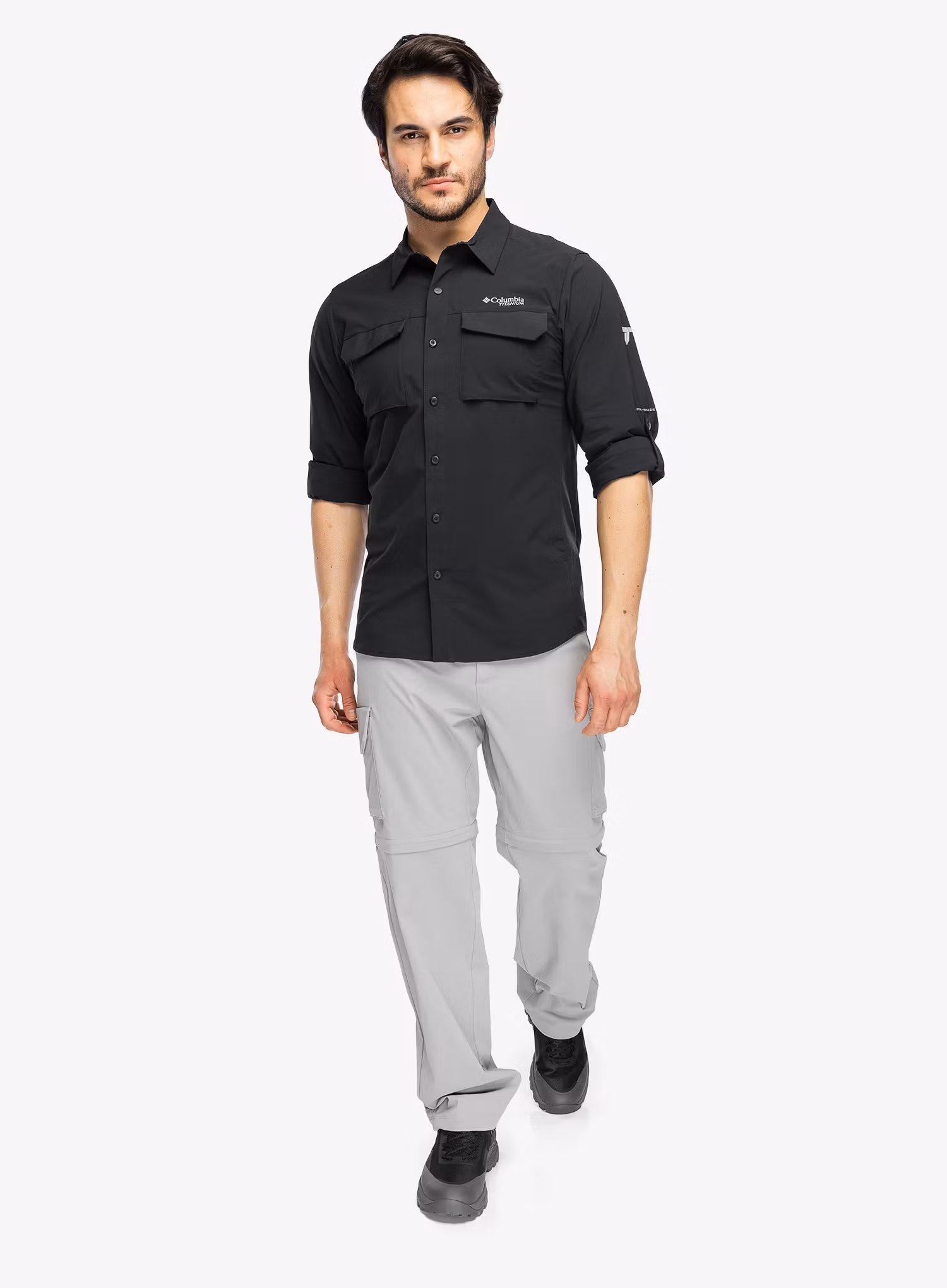 Marškiniai Columbia Silver Ridge Elite Long Sleeve Woven - black