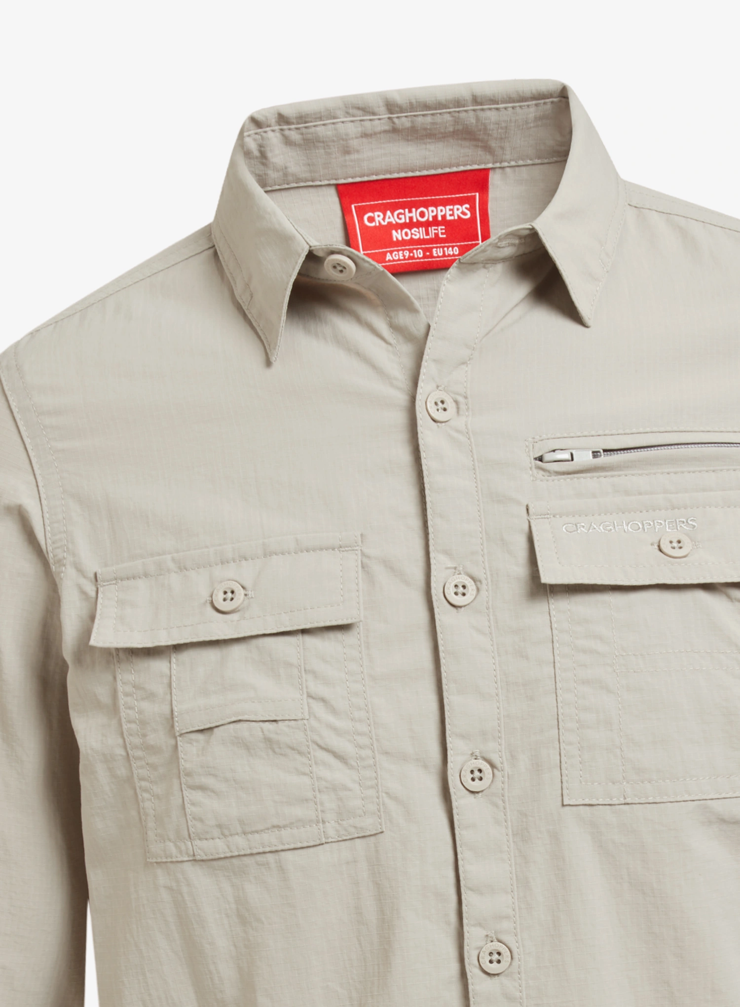 Marškiniai Craghoppers NosiLife Adventure Long Sleeved Shirt - parchment