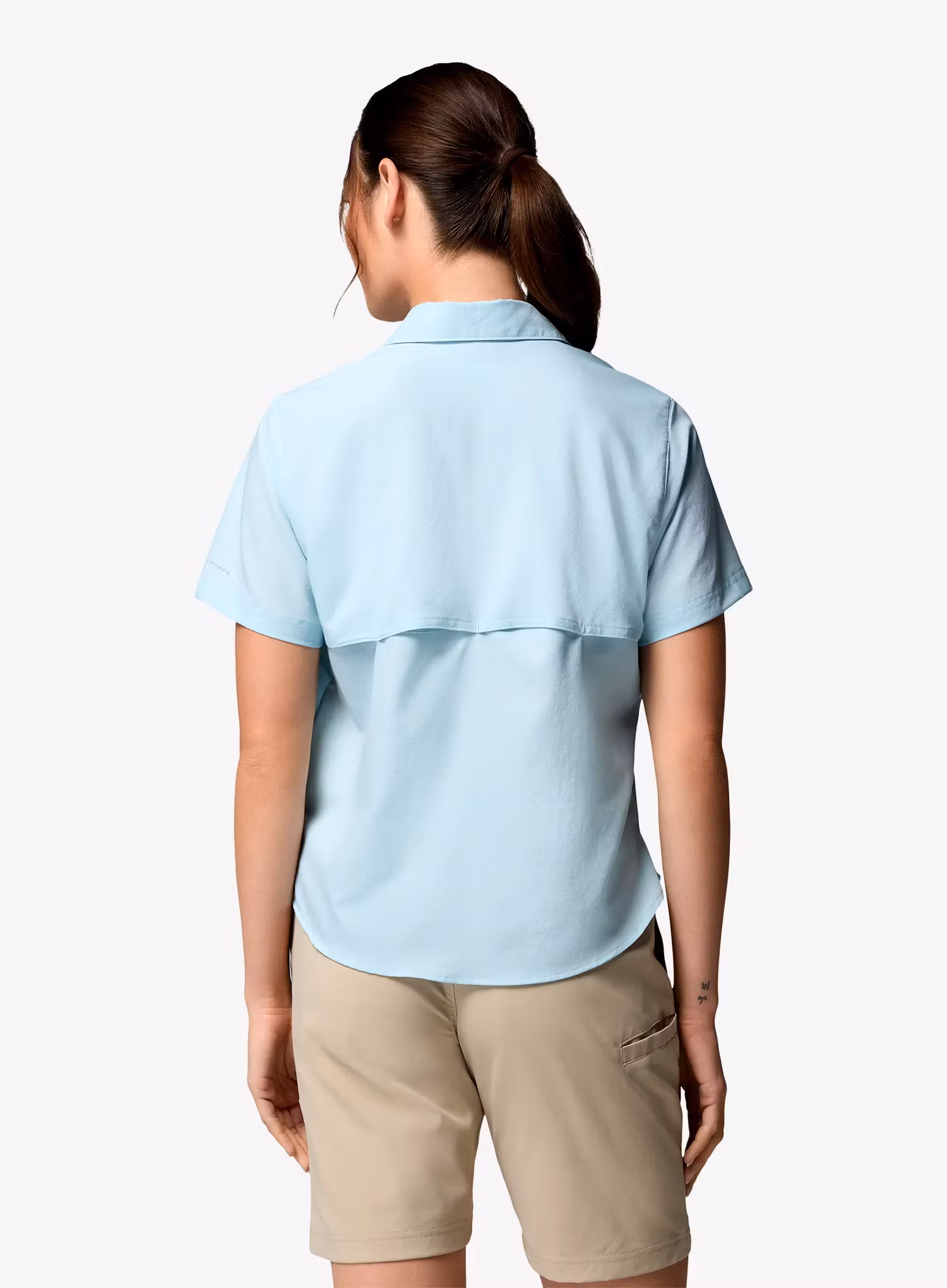 Moteriški marškinėliai Columbia Silver Ridge Utility II S/S Shirt - marine light