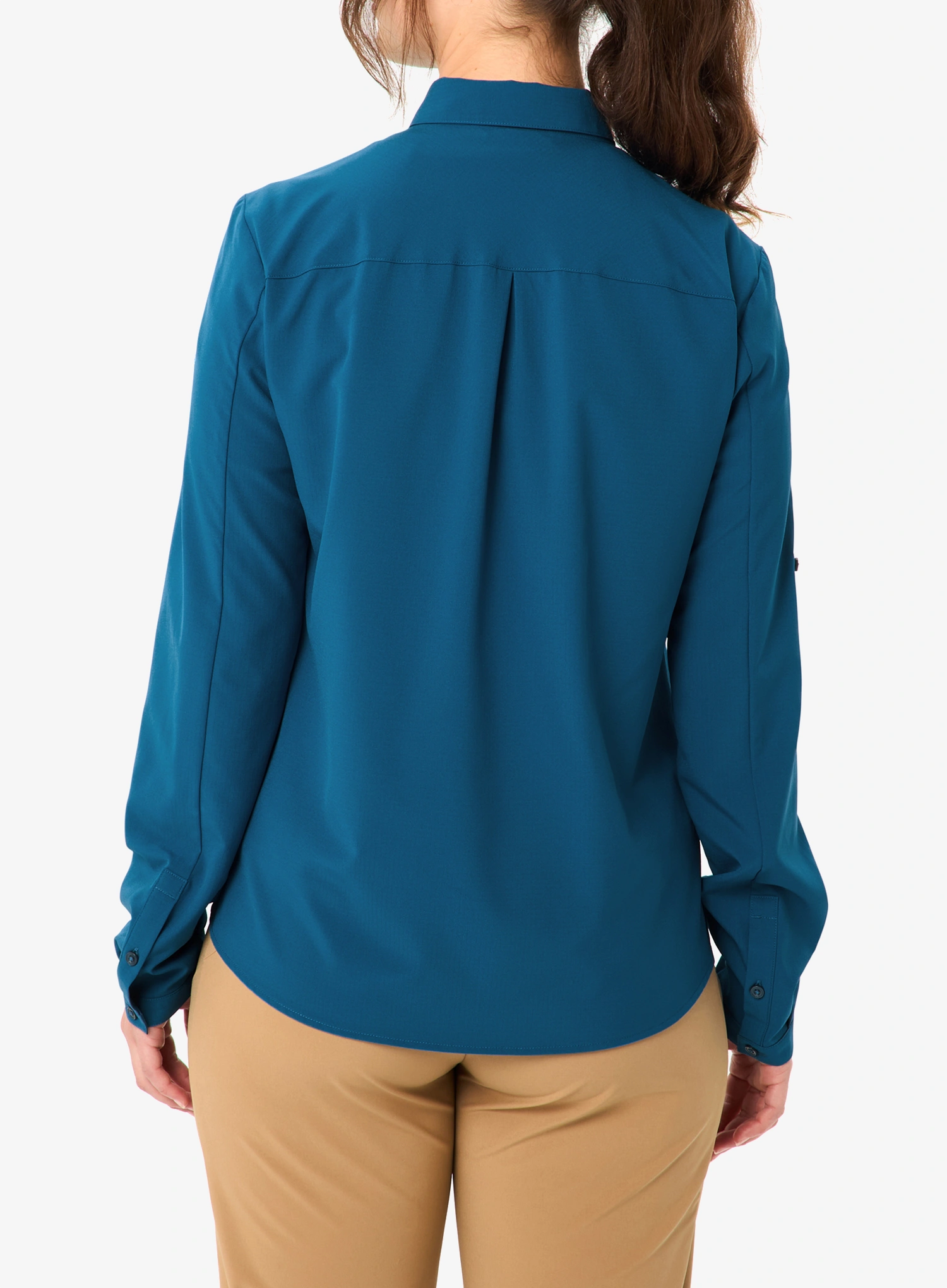 Moteriški marškinėliai Vaude Rosemoor LS Shirt IV - shore blue