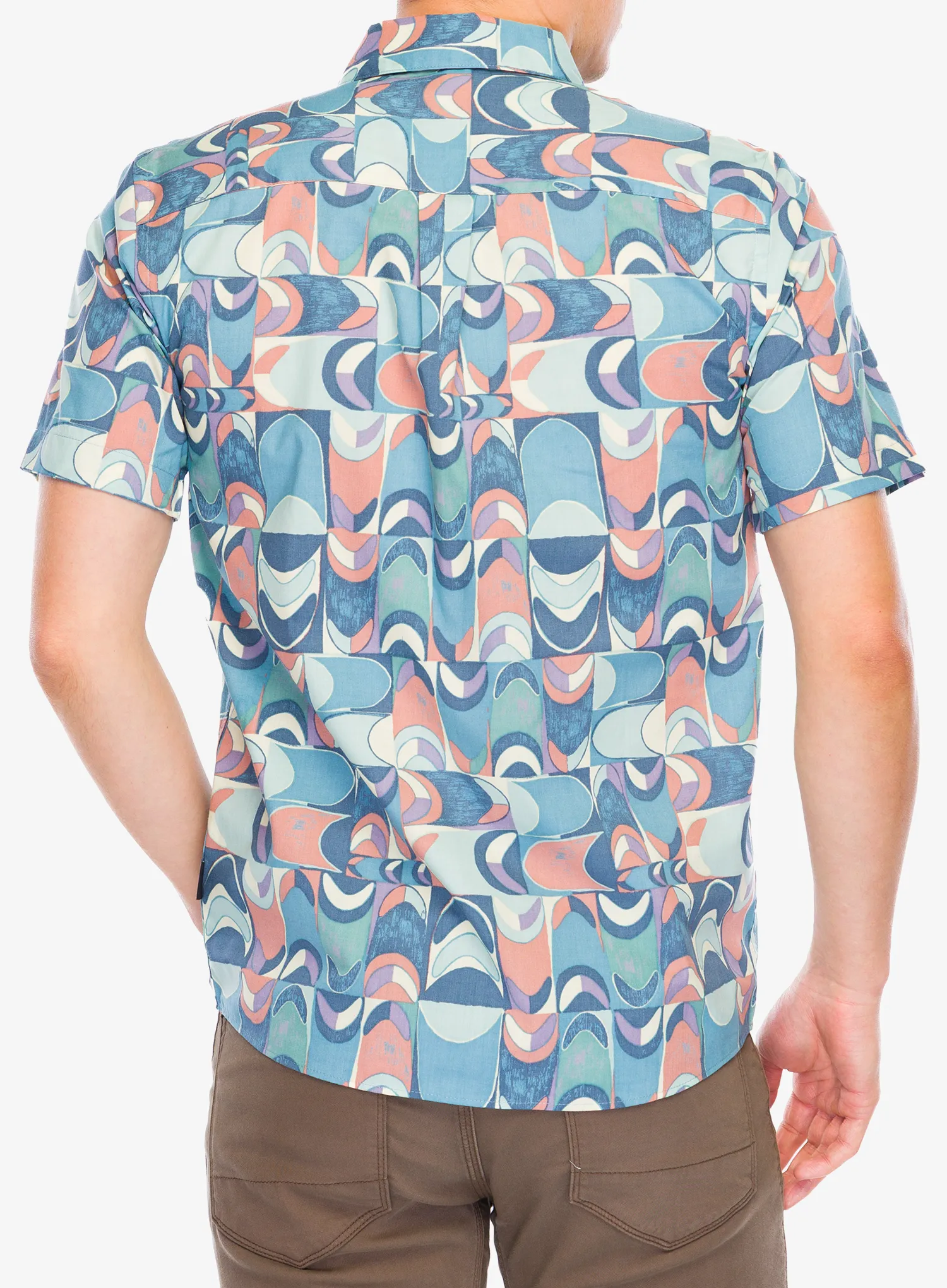 Vyriški marškiniai Patagonia Go To Shirt - swallowtail geo/still blue