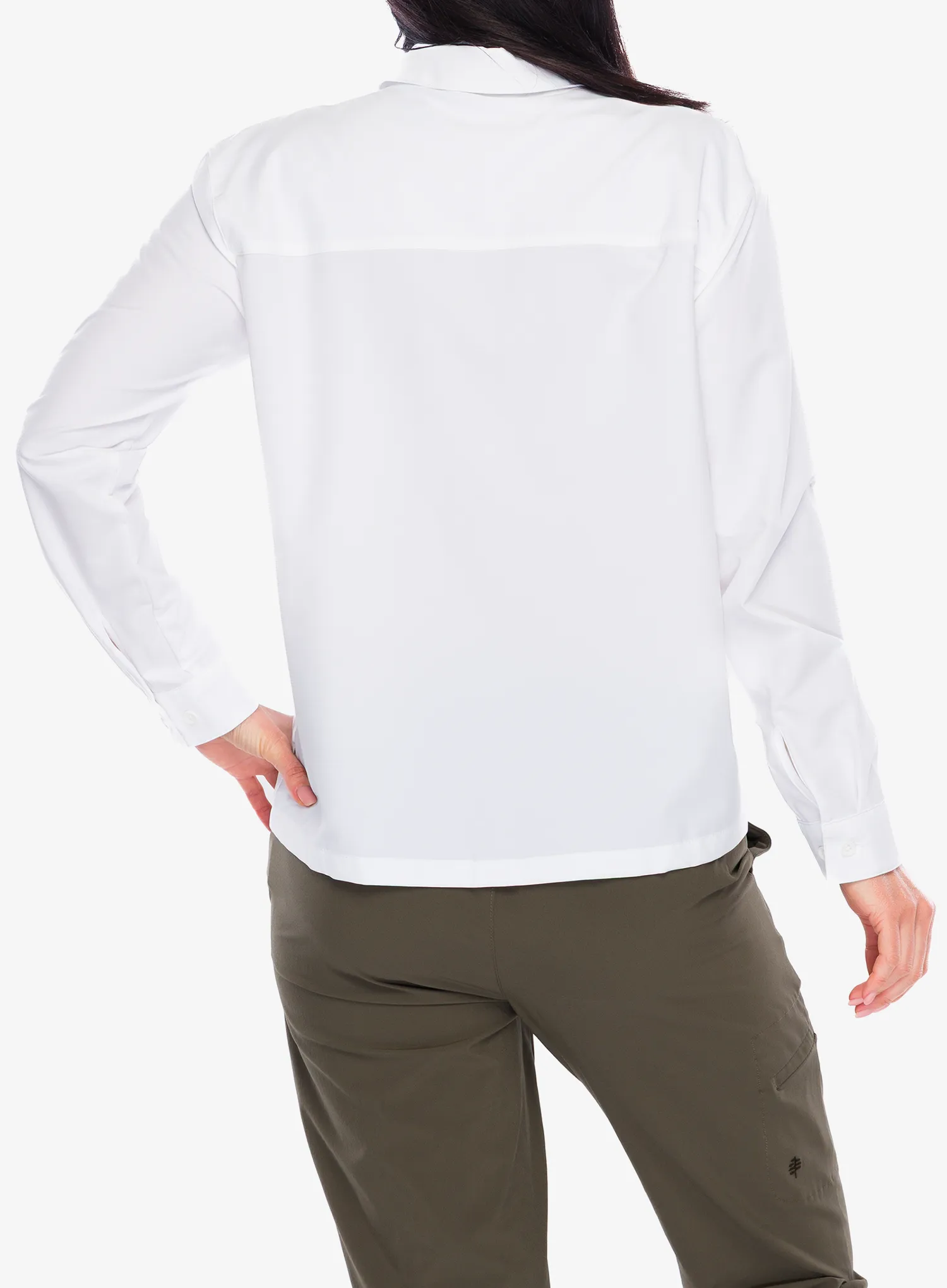 Moteriški marškinėliai Royal Robbins Expedition III L/S - white