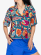 Moteriški marškinėliai Patagonia Tidal Threads Shirt - wrasse/wetland blue