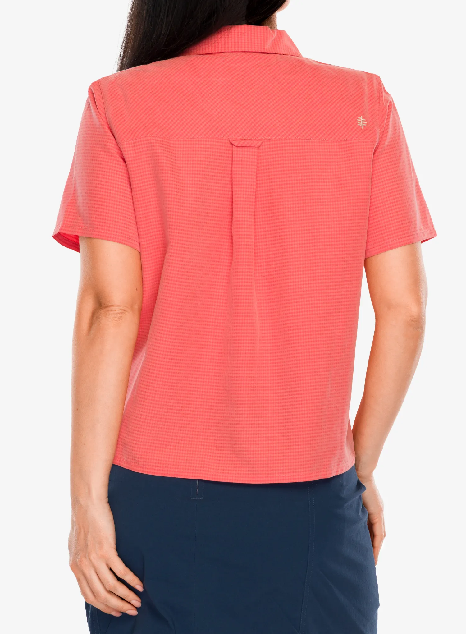 Moteriški marškinėliai Royal Robbins Desert Pucker S/S - rosefinch