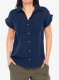 Moteriški marškinėliai Royal Robbins Oasis S/S - navy