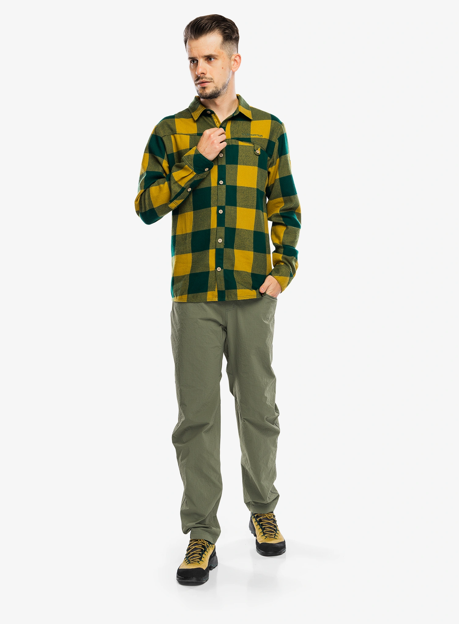 Marškiniai La Sportiva Rambler Flannel Shirt - jungle