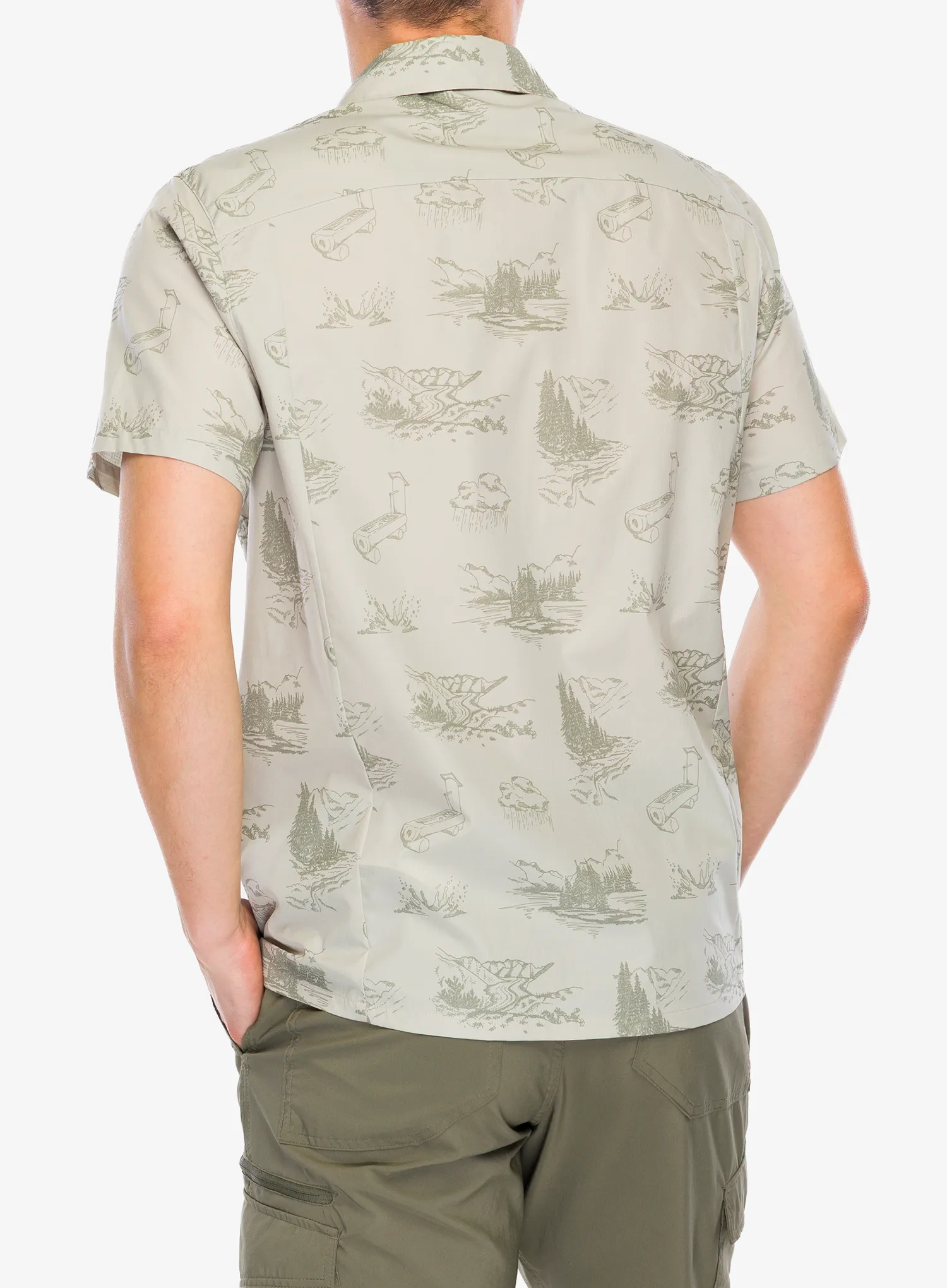 Marškiniai Odlo Essential S/S Print Shirt S/S - agate gray