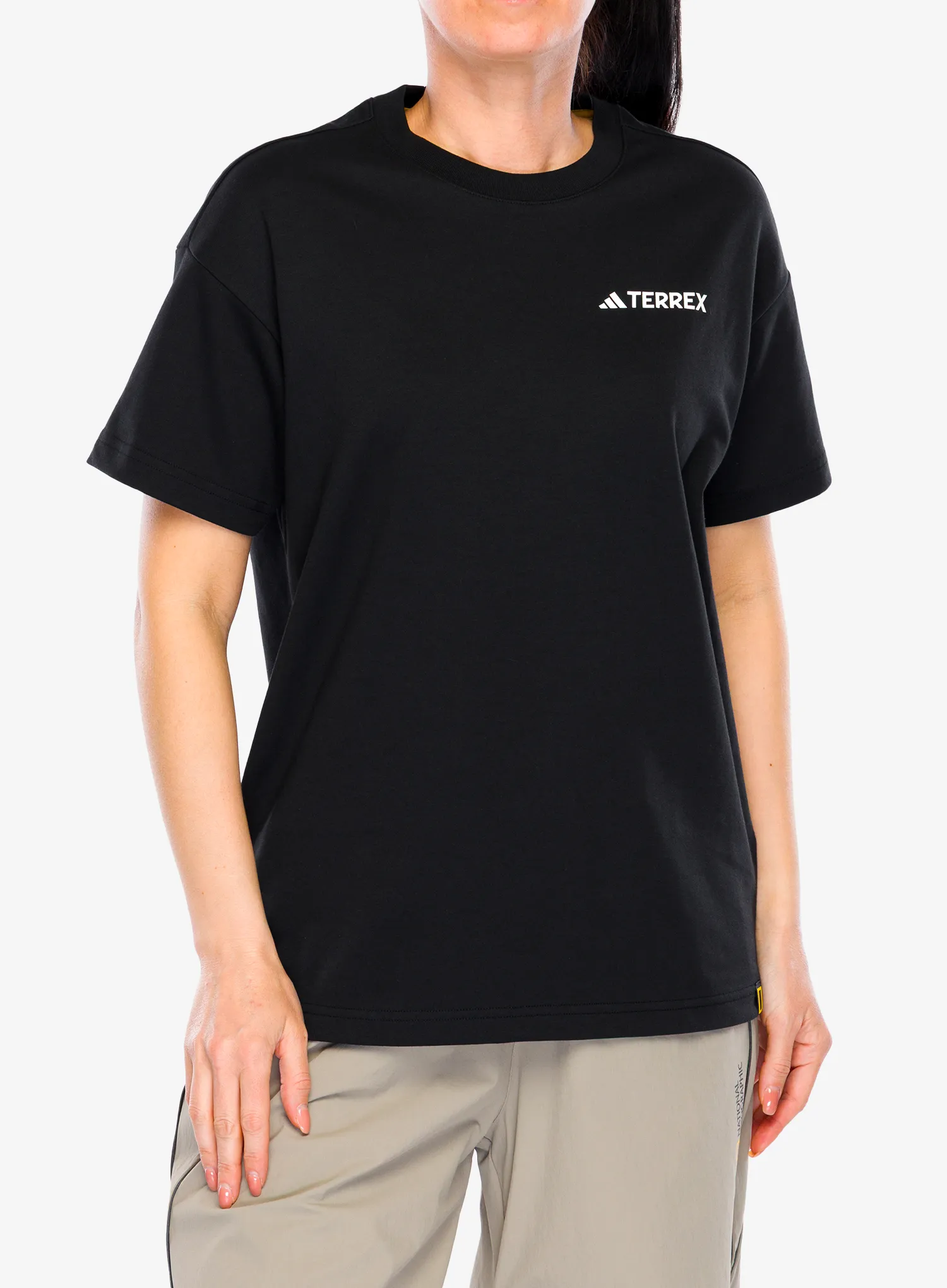 Medvilniniai marškinėliai adidas TERREX Nat Geo UF AEROREADY Graphic T-Shirt - black