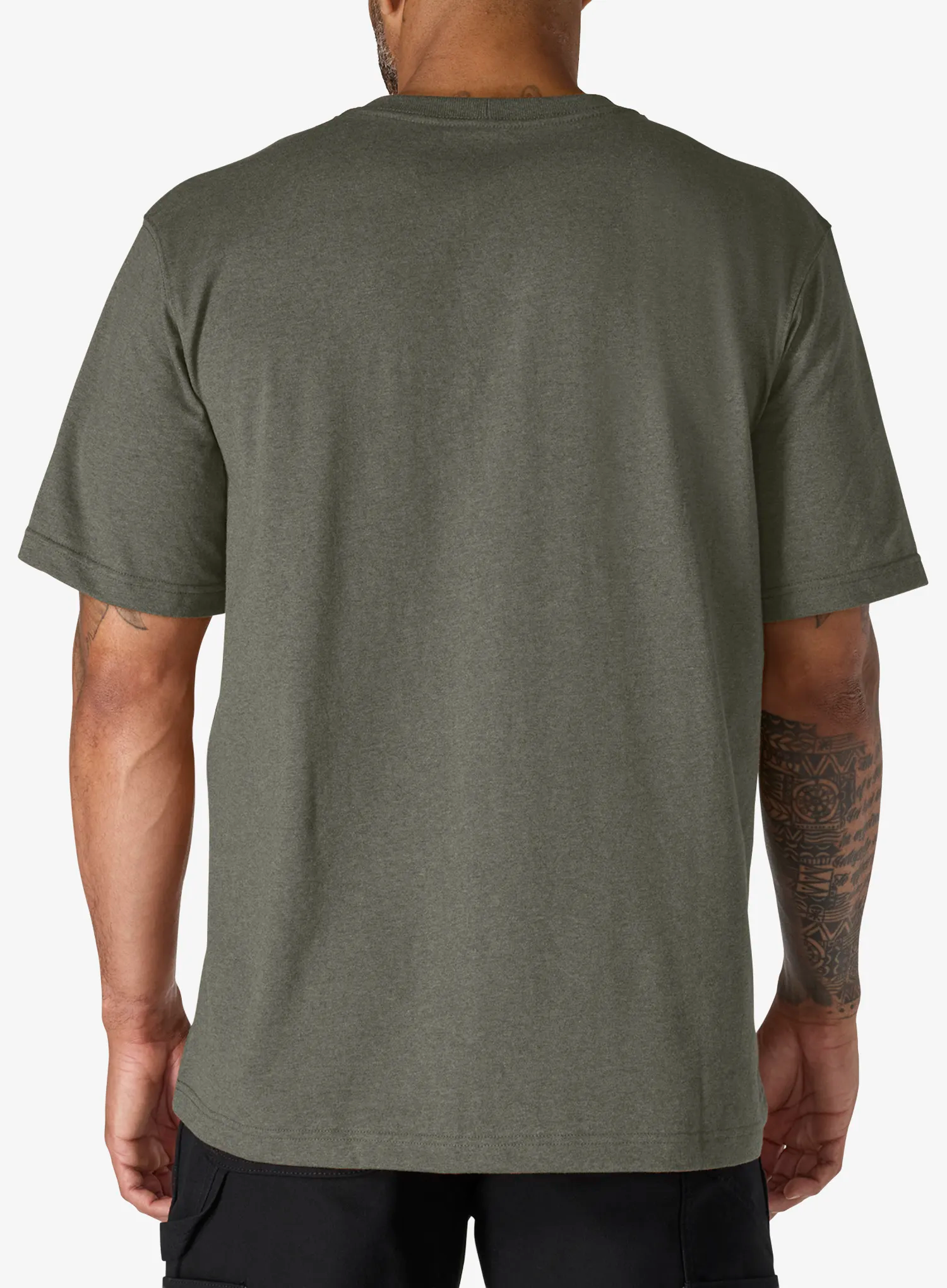 Medvilniniai marškinėliai Carhartt Dearborn Relaxed Pocket T-Shirt - dusty olive