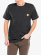 Medvilniniai marškinėliai Carhartt K87 Pocket S/S T-Shirt - carbon heather