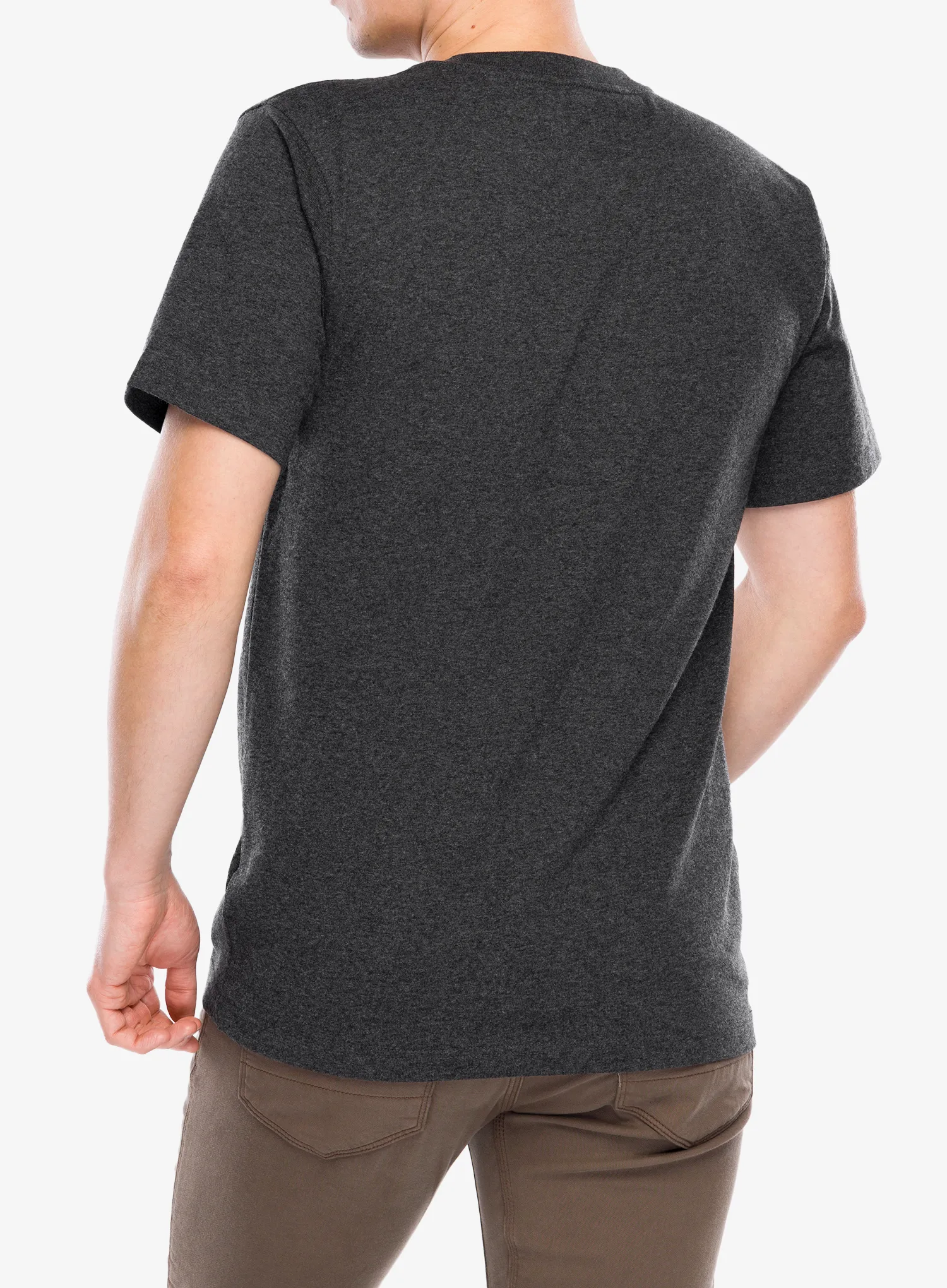 Medvilniniai marškinėliai Carhartt K87 Pocket S/S T-Shirt - carbon heather