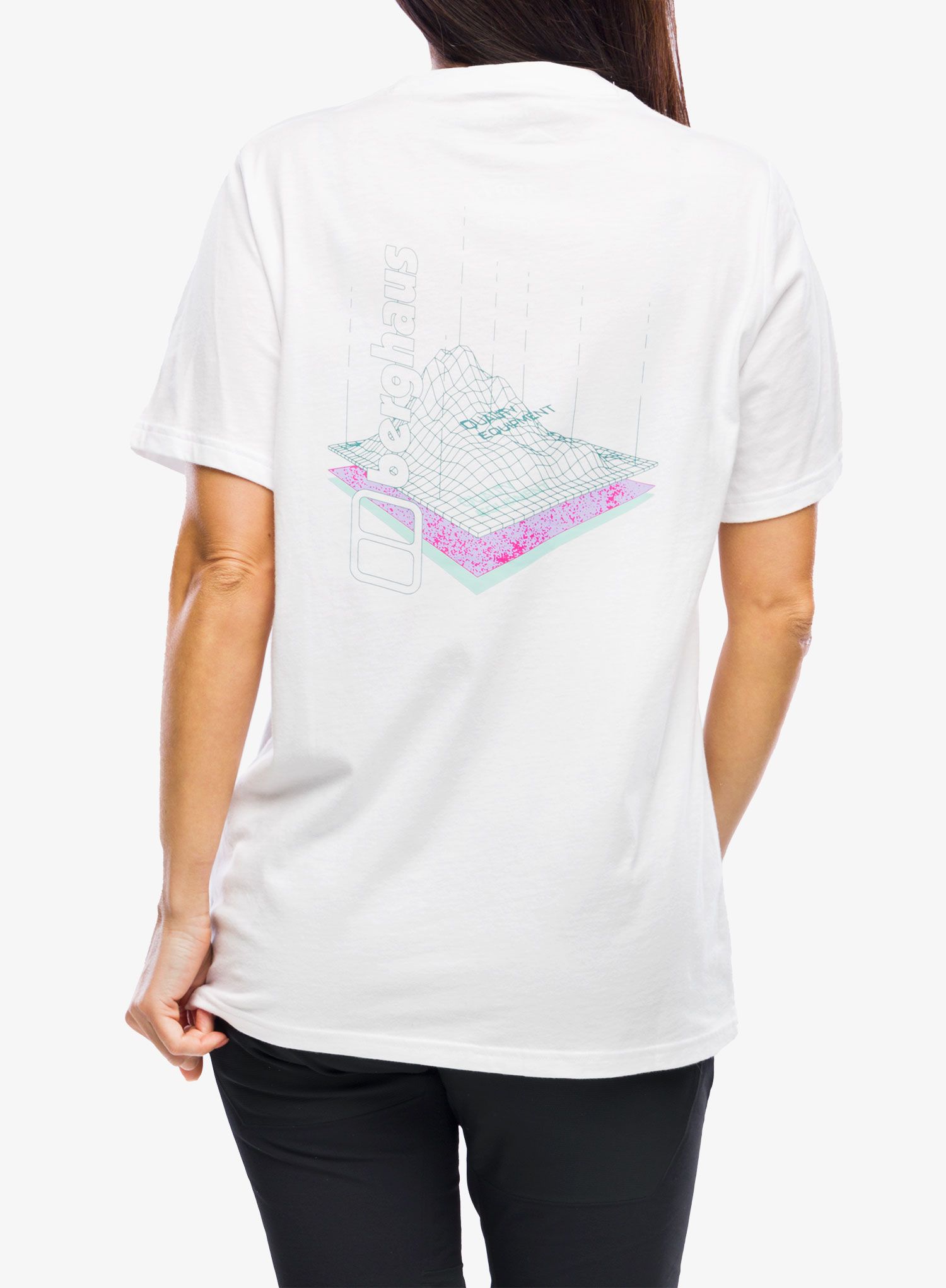 Medvilniniai marškinėliai moterims Berghaus Boyfriend Three Layers SS Tee - pure white