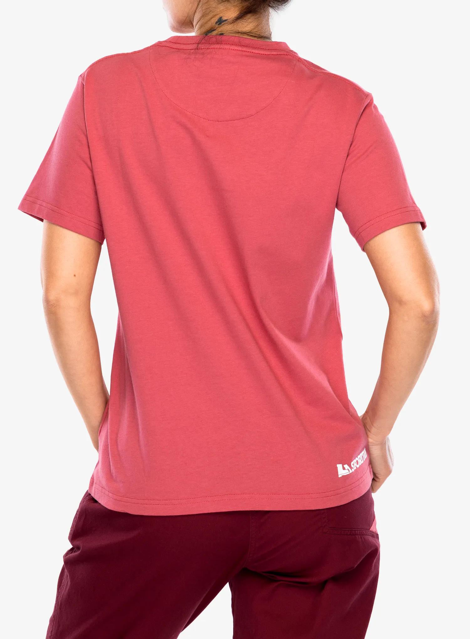 Medvilniniai marškinėliai moterims La Sportiva Moon Climb T-Shirt - rosebay
