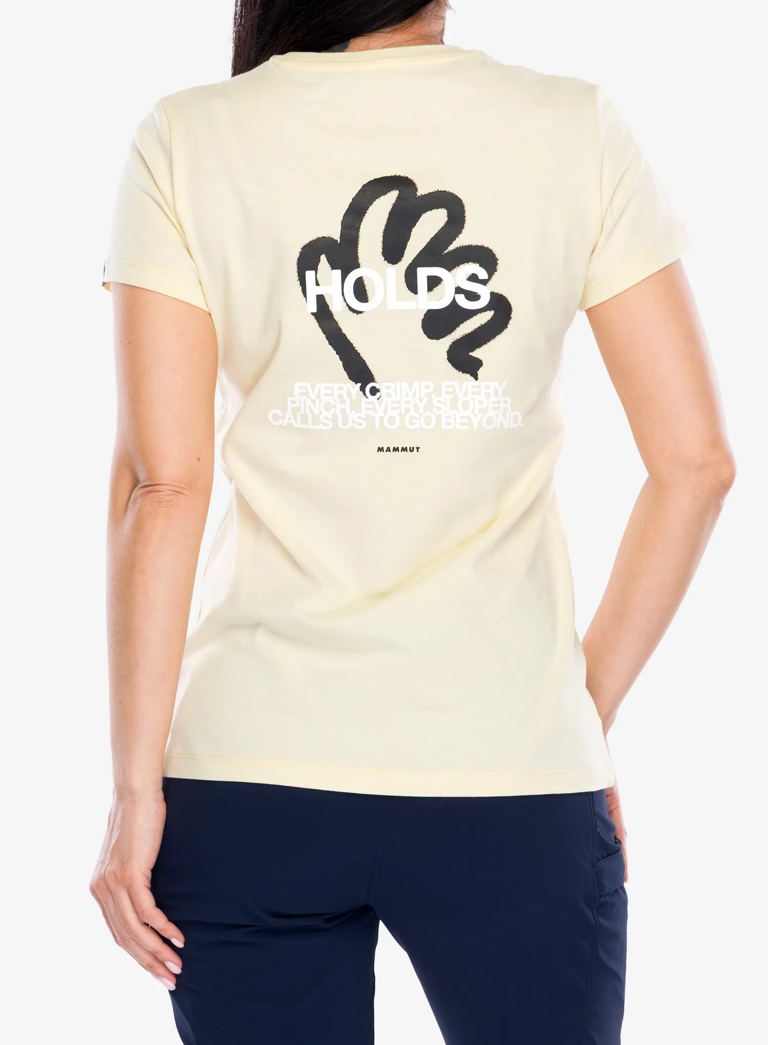 Medvilniniai marškinėliai moterims Mammut Massone T-Shirt Hold - alvatern
