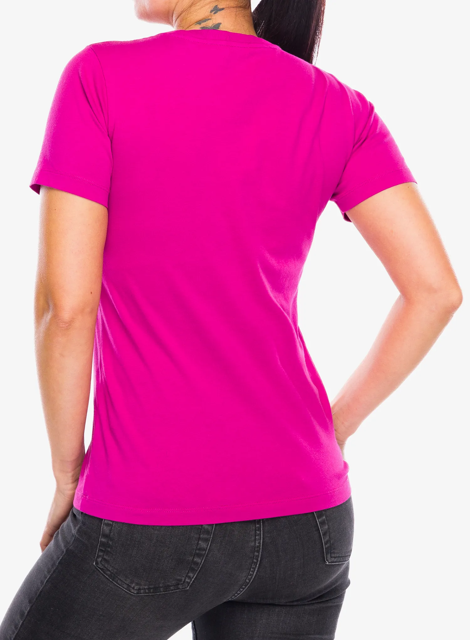 Medvilniniai marškinėliai moterims Norrona 29 Cotton Norrona Viking T-Shirt - festival fuchsia