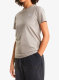 Medvilniniai marškinėliai moterims The North Face Evolution Simple Dome Slim Short Sleeve - stone slab