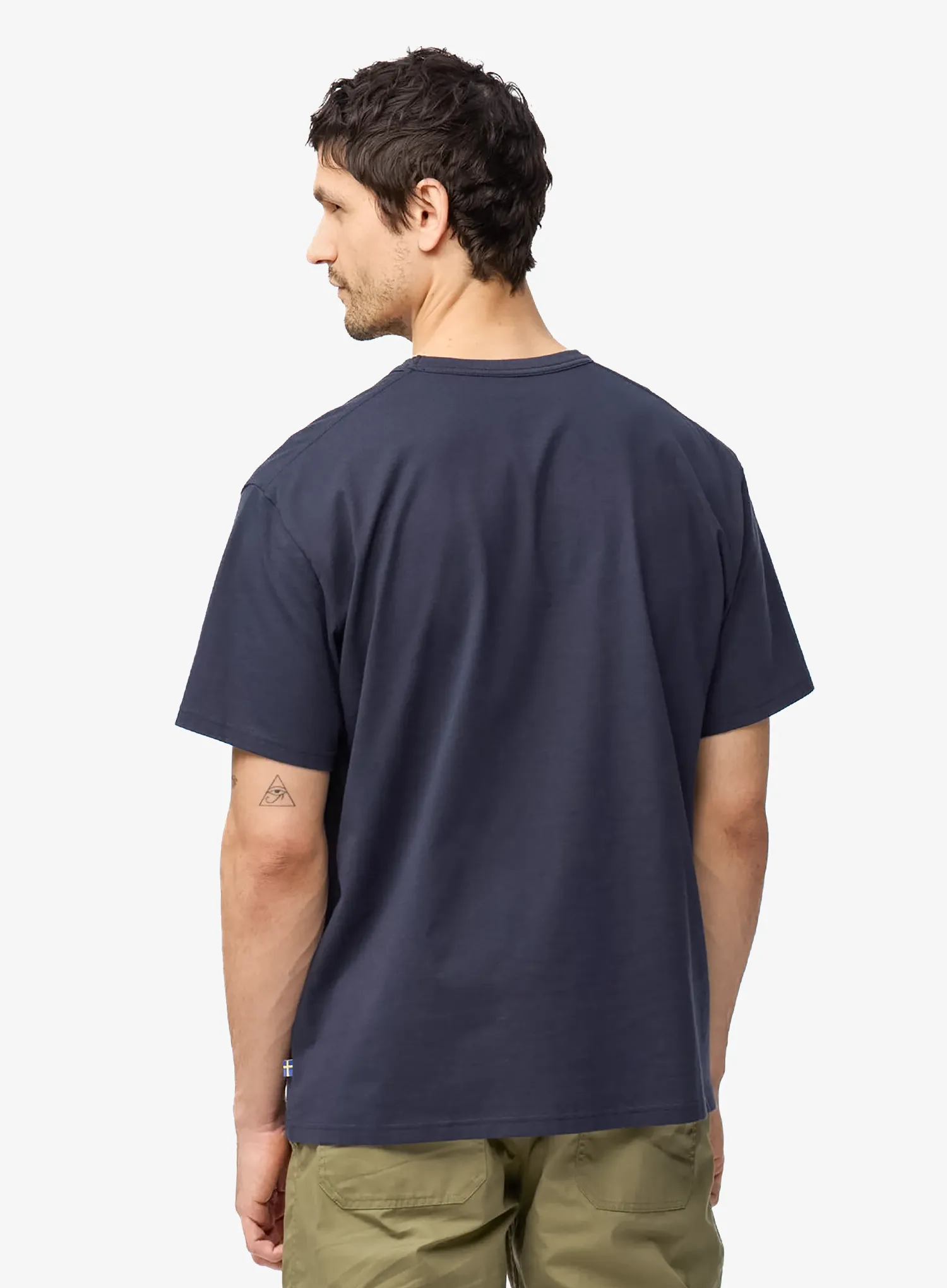 Medvilniniai marškinėliai Fjallraven Fjallraven Relaxed T-Shirt - dark navy