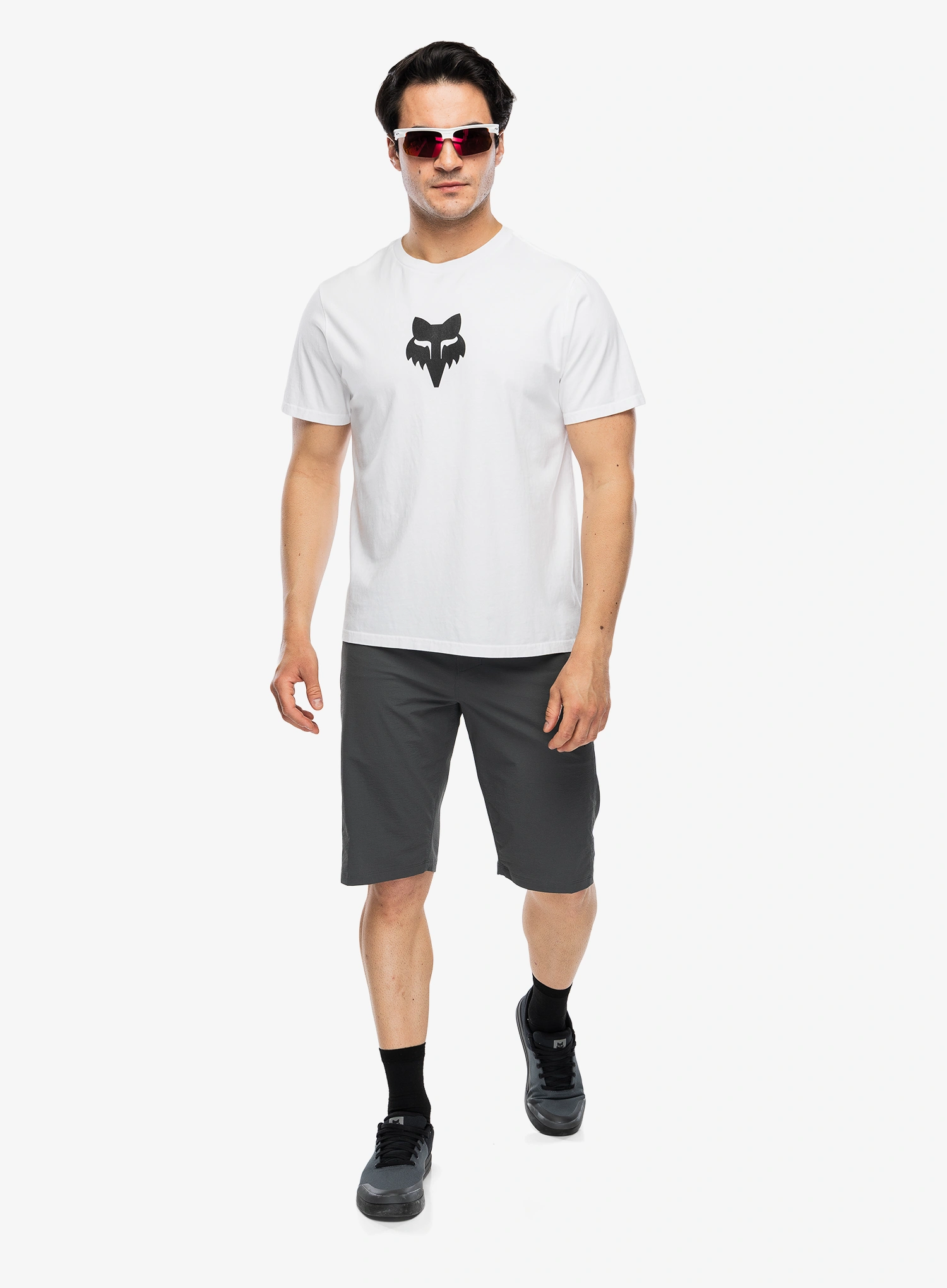 Medvilniniai marškinėliai Fox Head 195 Original SS Tee - optic white